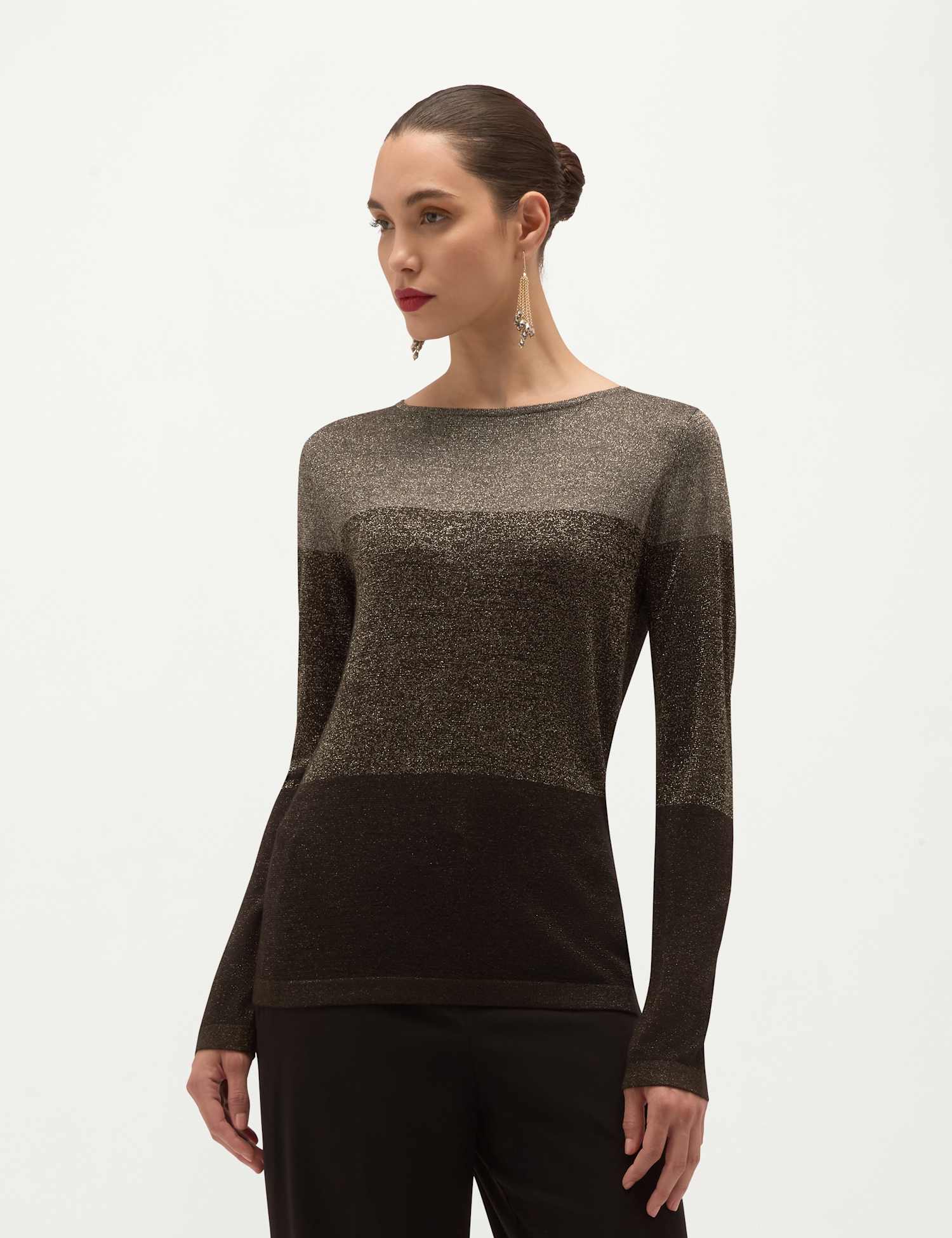 HOBBS Alice Sparkle Jumper Black Mix
