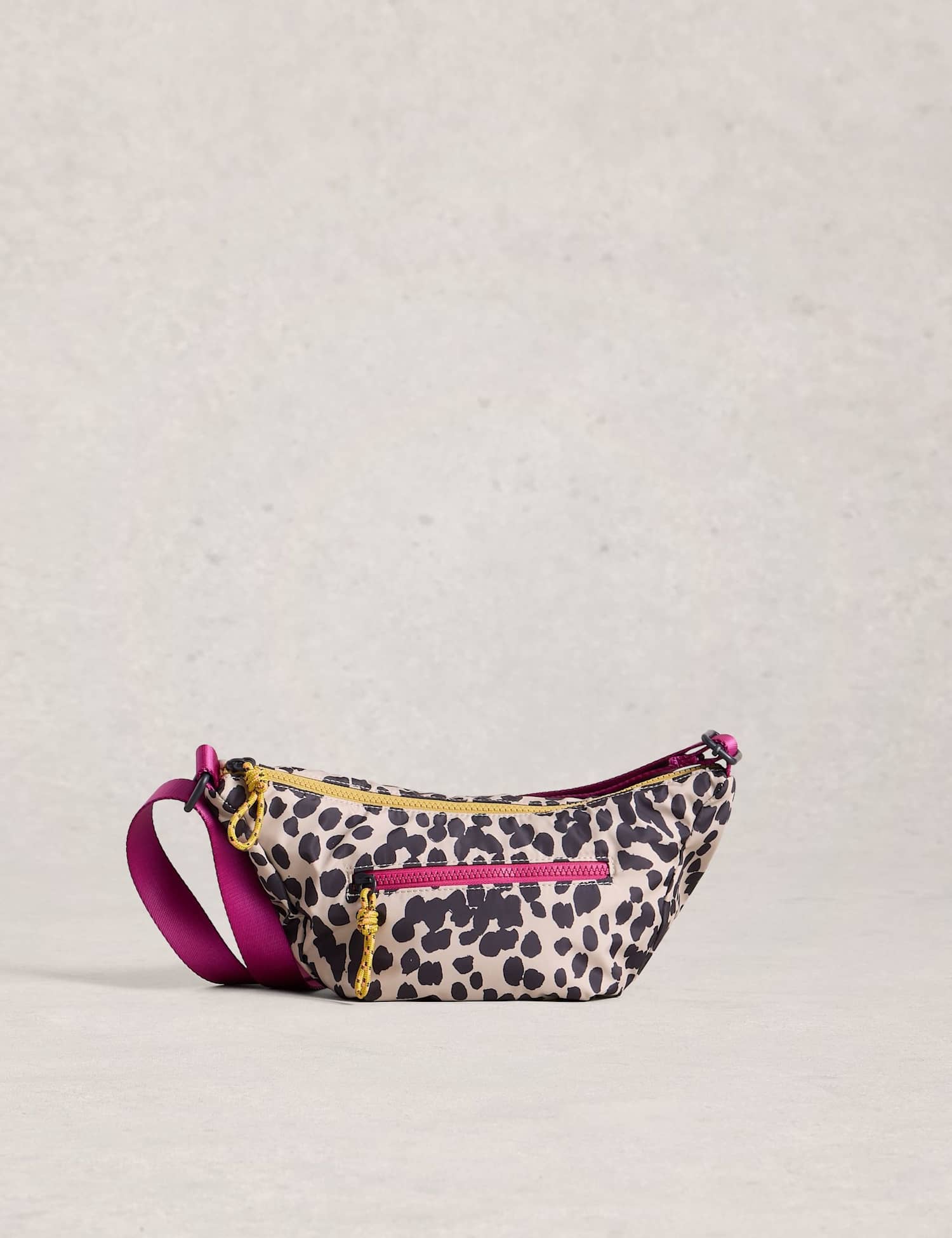 White Stuff Cross Body Sling Bag Natural Mix