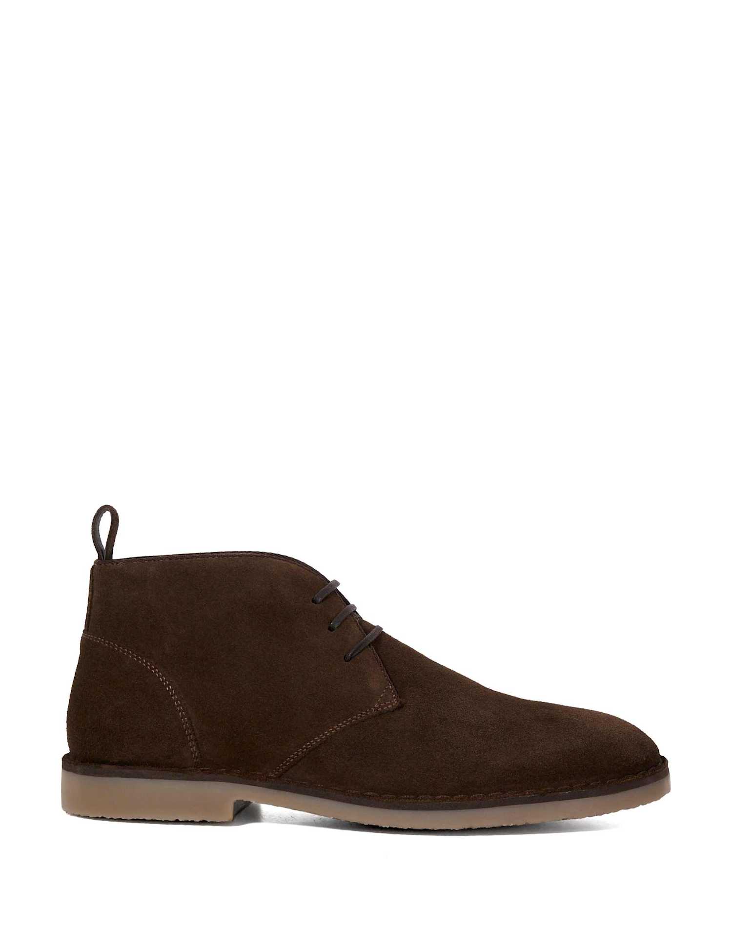 Dune London Suede Chukka Boot Brown