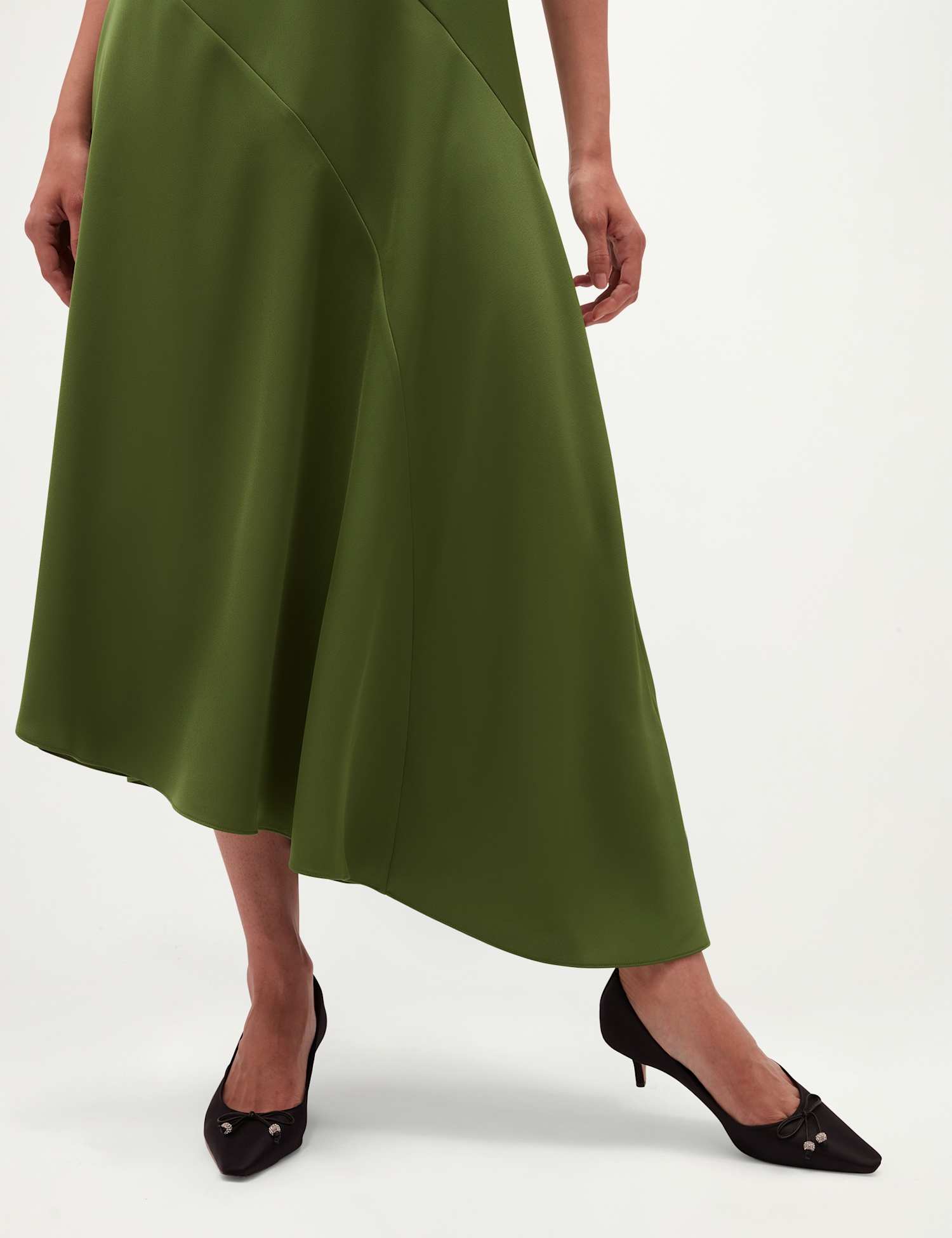 HOBBS Victoria Satin Court Black