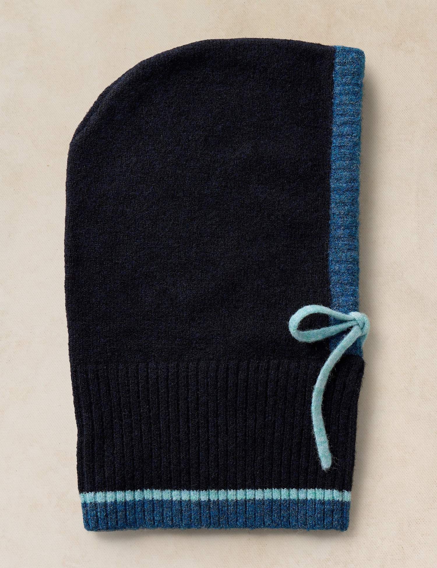 White Stuff Emma Knitted Hood Navy Mix