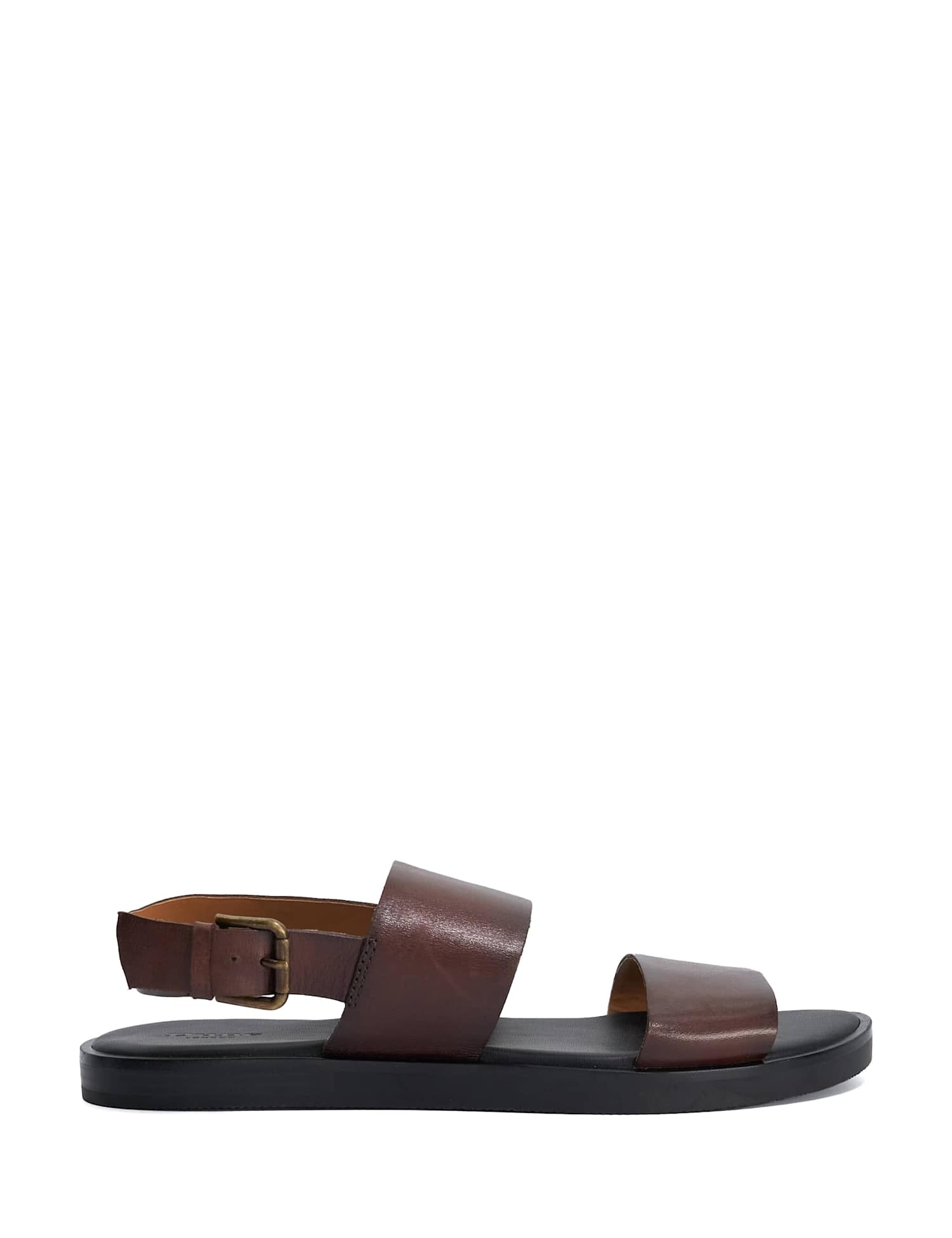 Dune London Leather Fisherman Sandals Brown