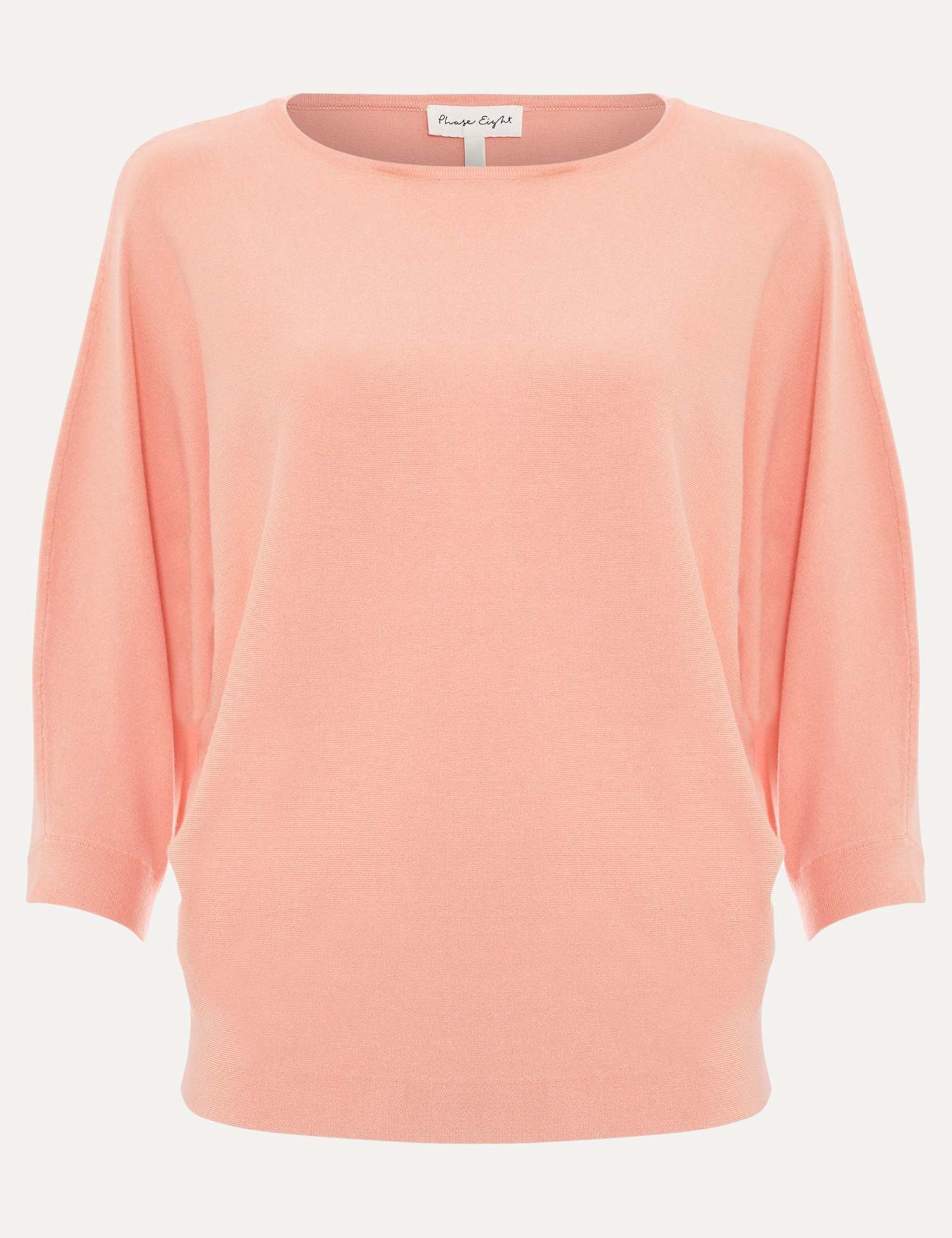 Phase Eight Round Neck Batwing Sleeve Jumper Orange