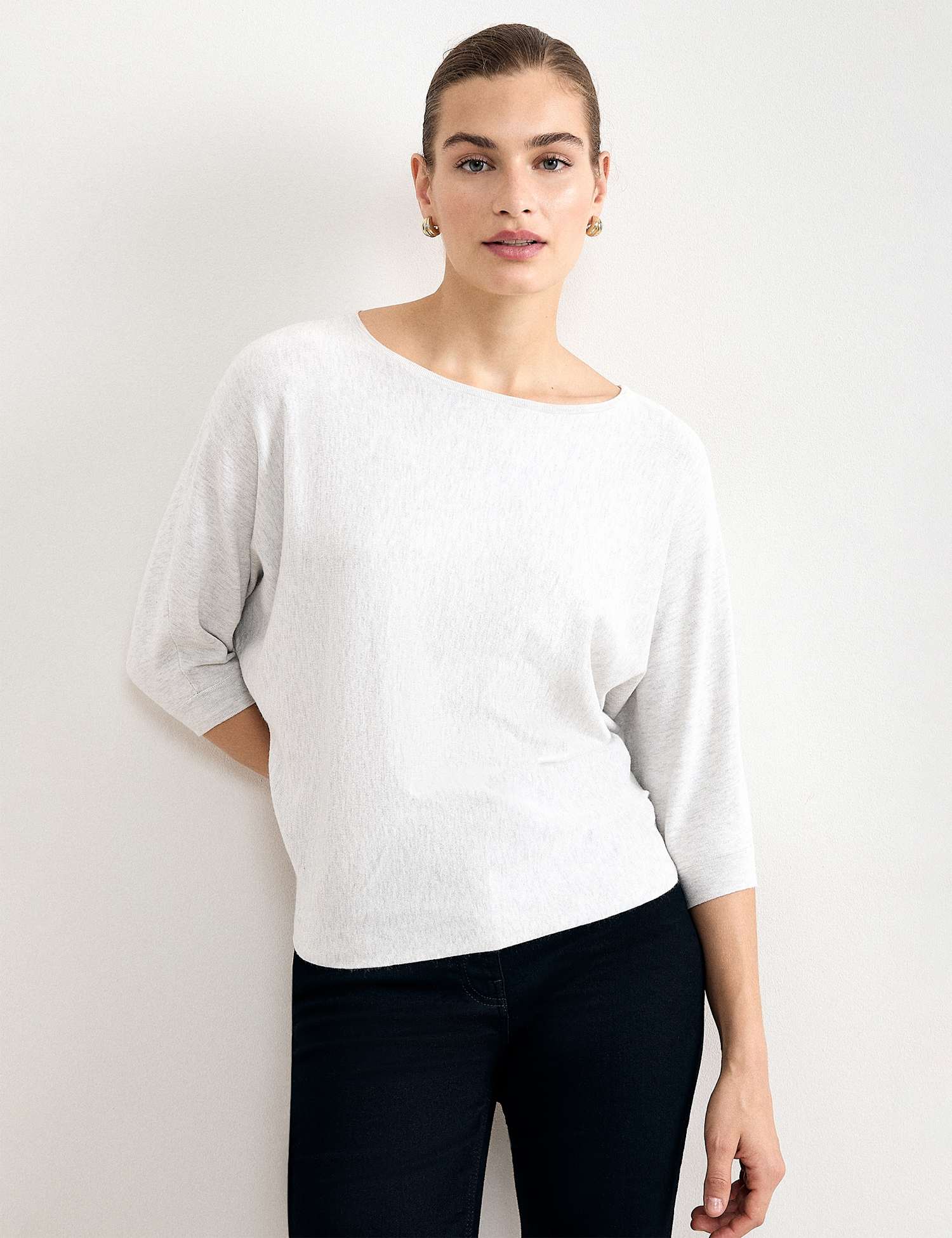 Phase Eight Slash Neck Jumper Grey
