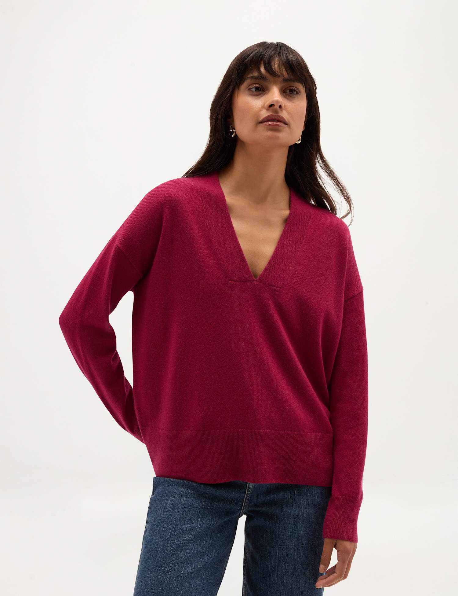 HOBBS Lettie Jumper With Wool Pink