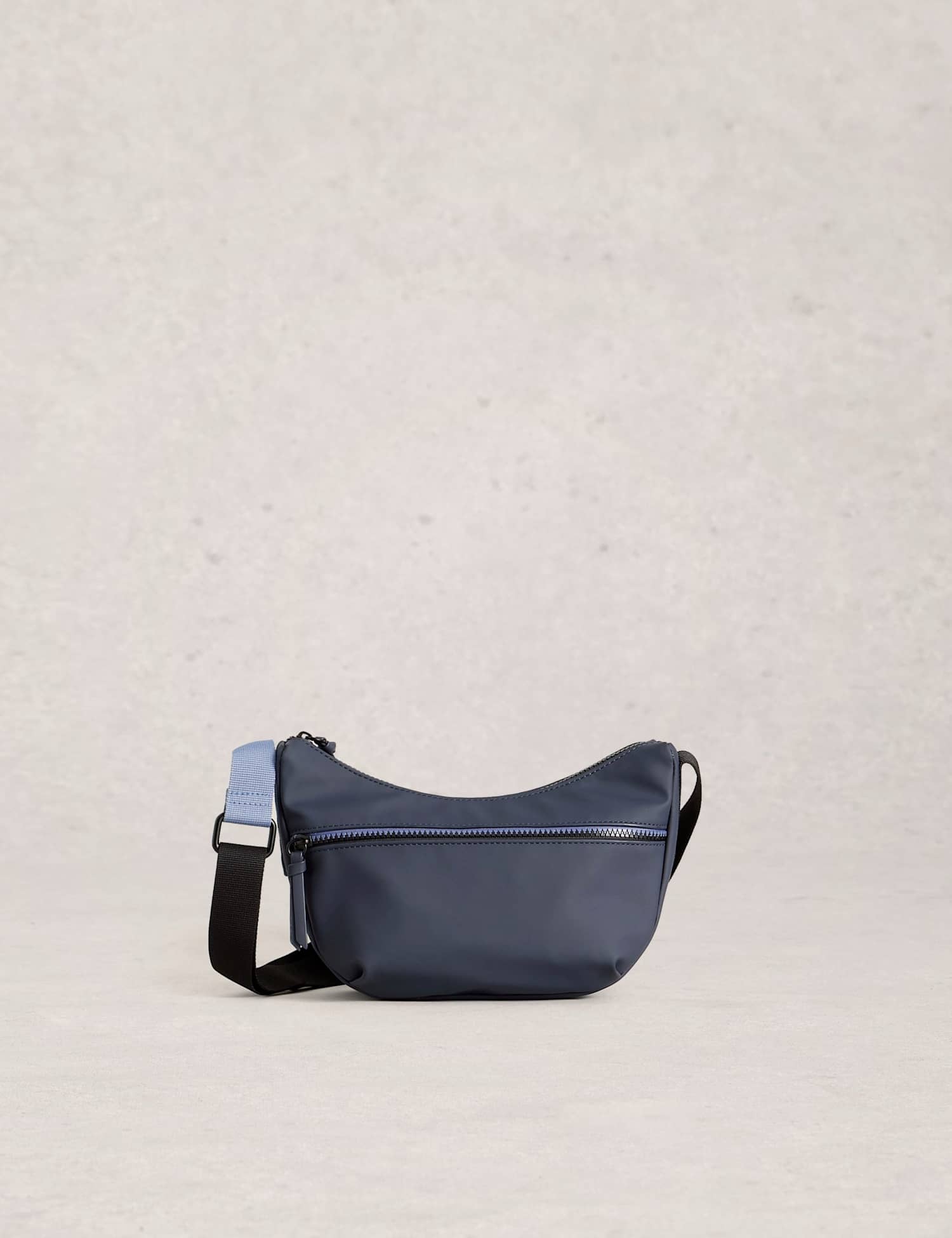 White Stuff Rubberised Cross Body Bag Navy