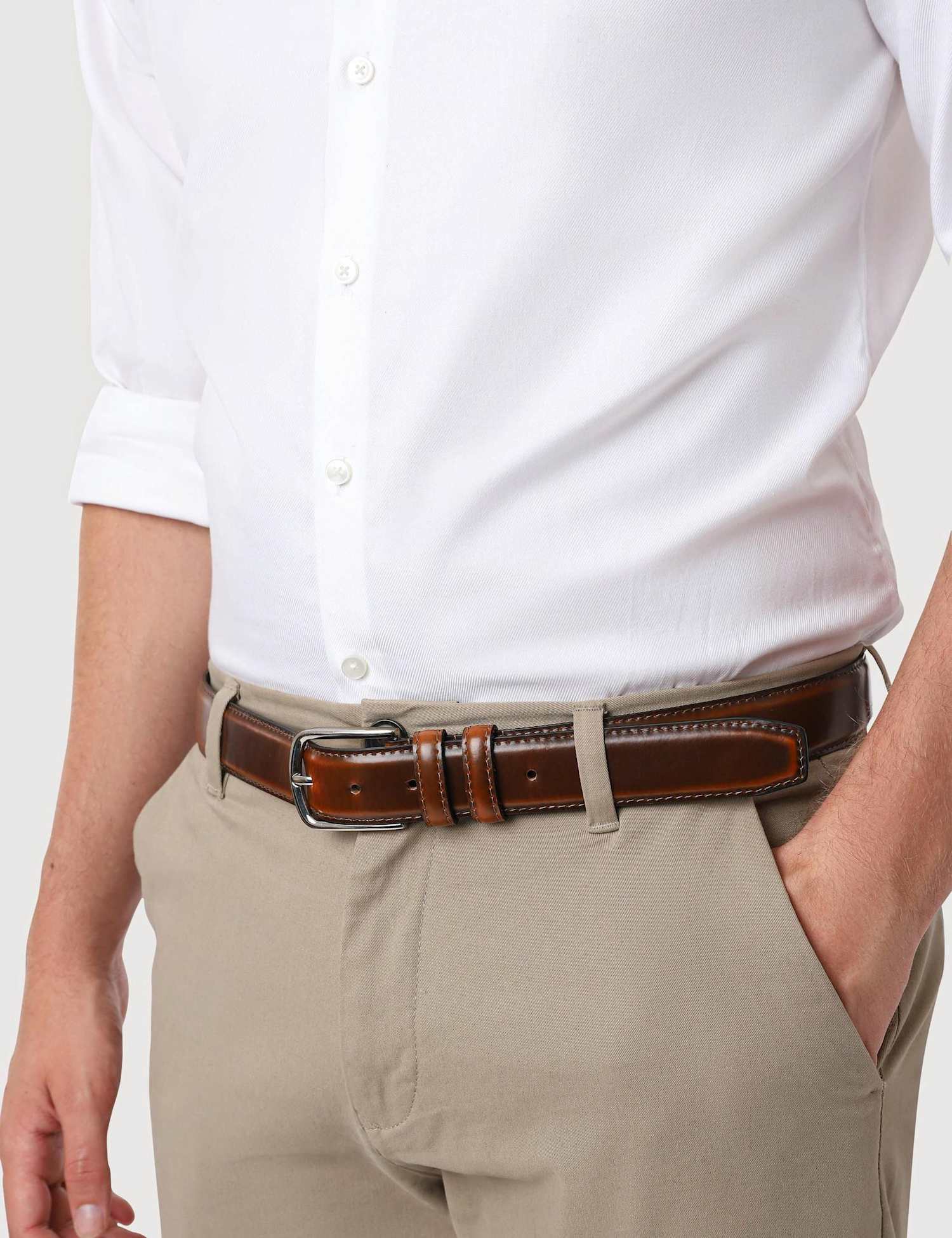 Jones Bootmaker Leather Belt Tan