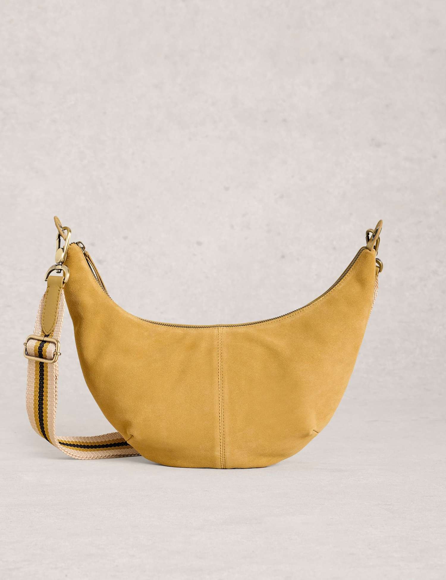 White Stuff Leather Crossbody Bag Yellow