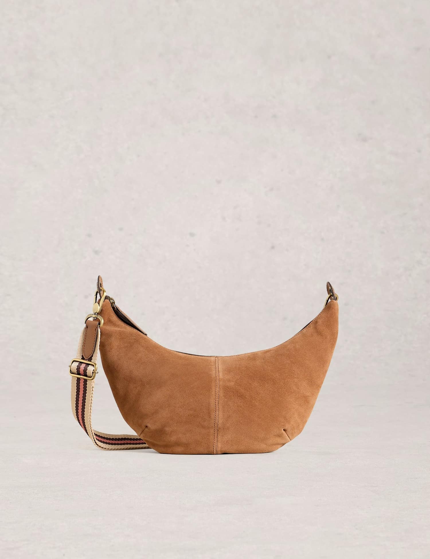 White Stuff Leahter Cross Body Bag Tan