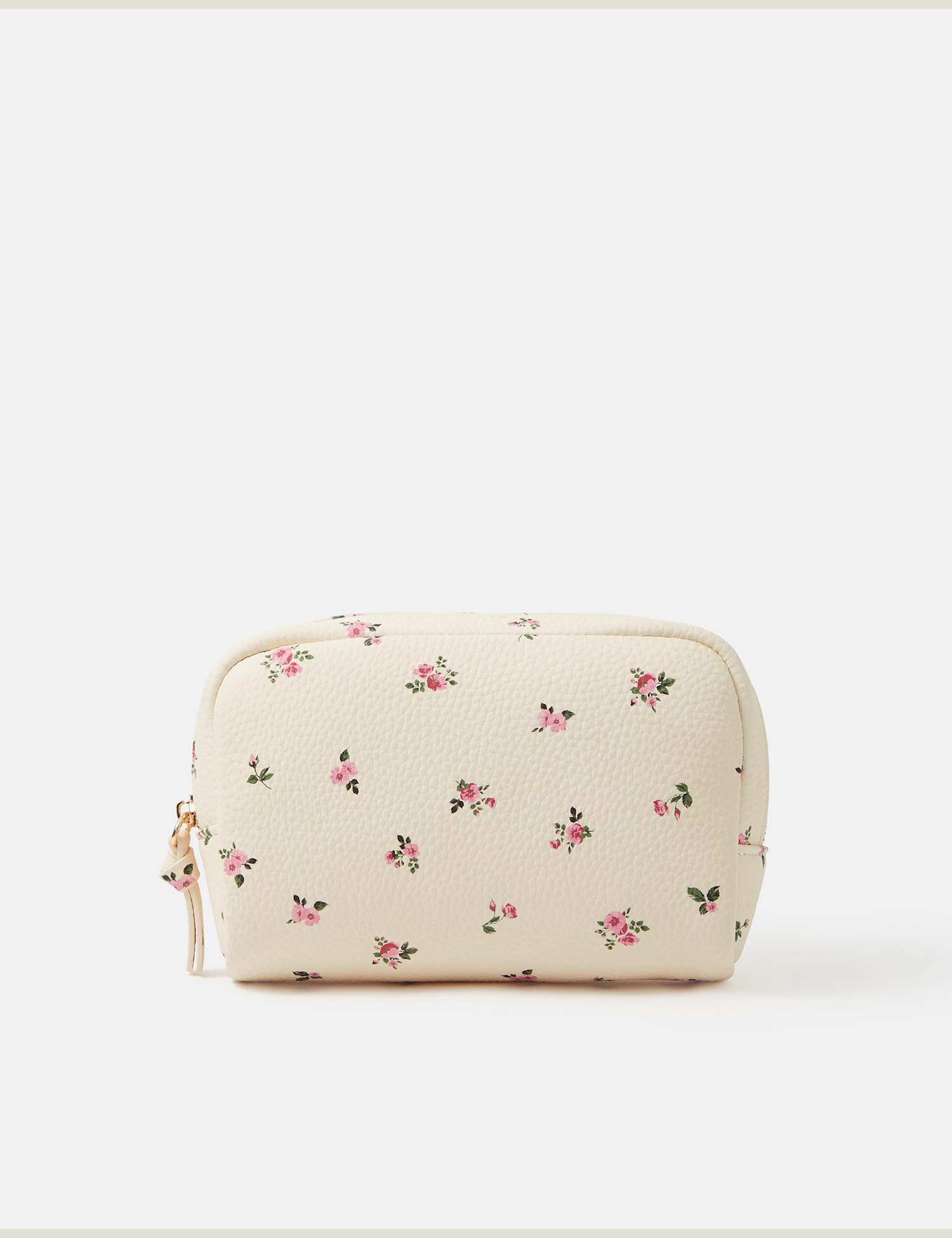 ACCESSORIZE Floral Print Makeup Bag Cream