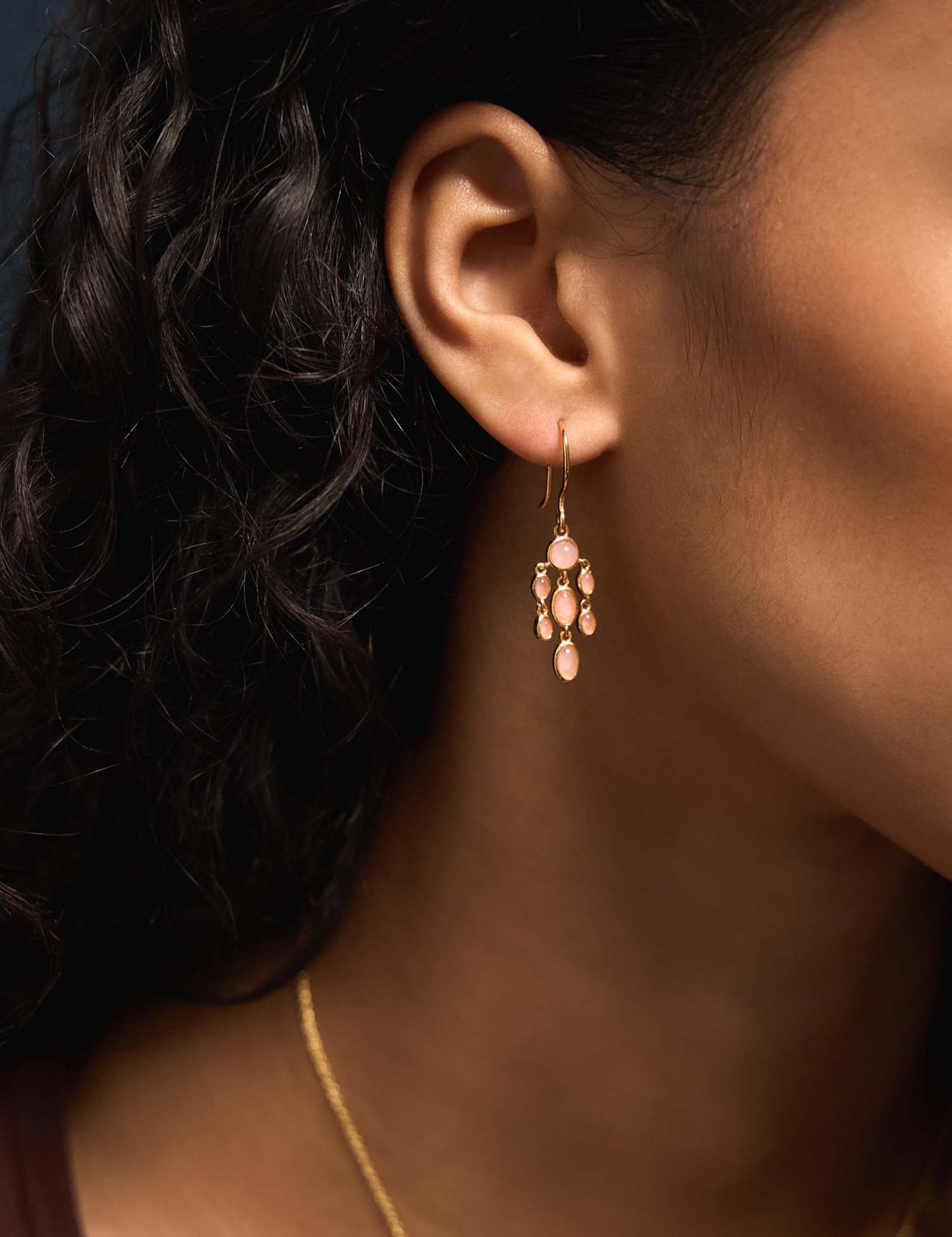 ACCESSORIZE 14 Carat Gold Plated Drop Earrings Gold