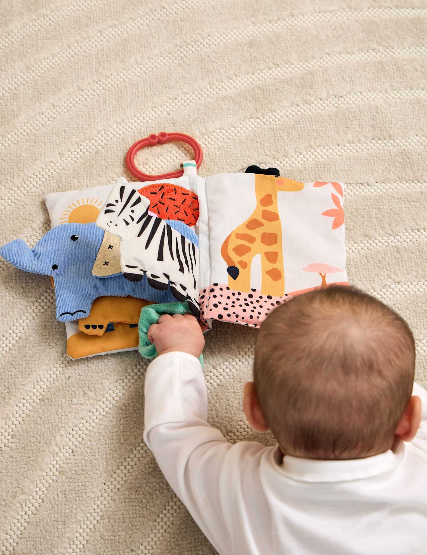 JoJo Maman B�b� Safari Fabric Book (0+ Yrs) Multi