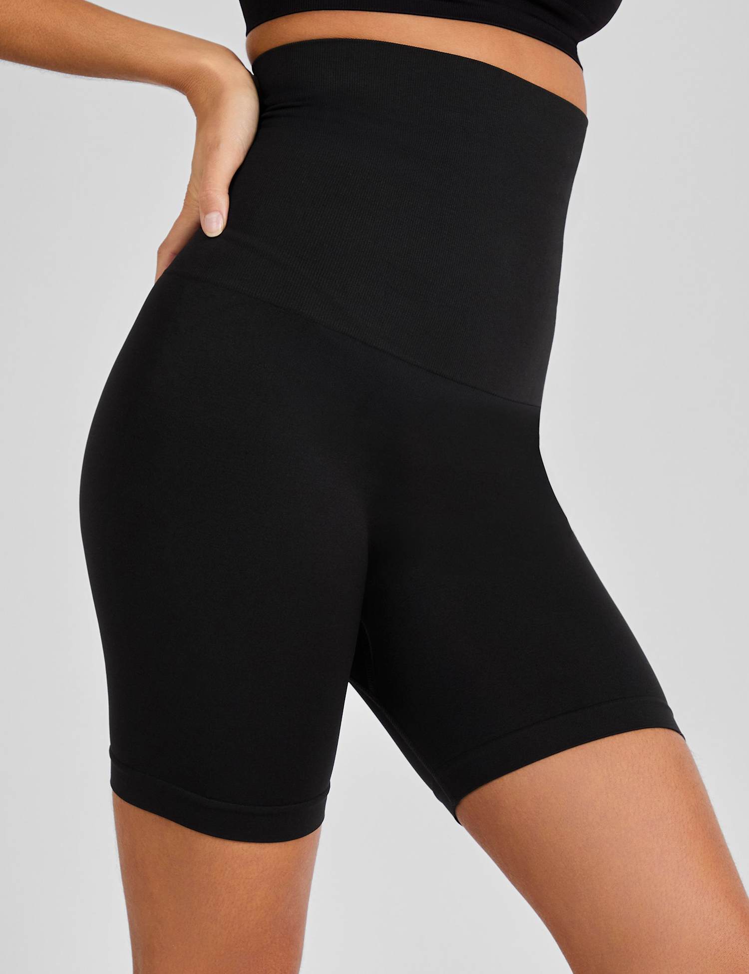 JoJo Maman B�b� Maternity High Waisted Shorts Black
