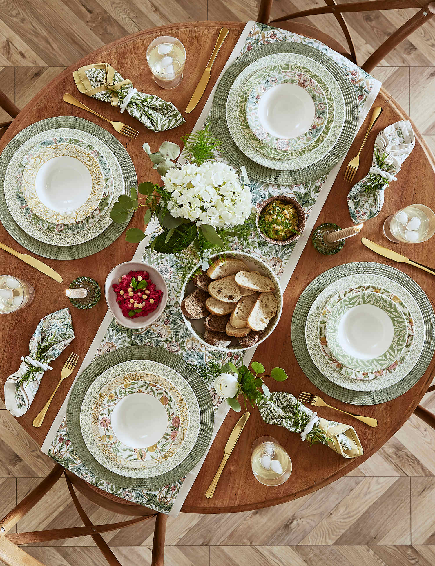 Image of Morris & Co 12 Piece Patterned&hellip;
