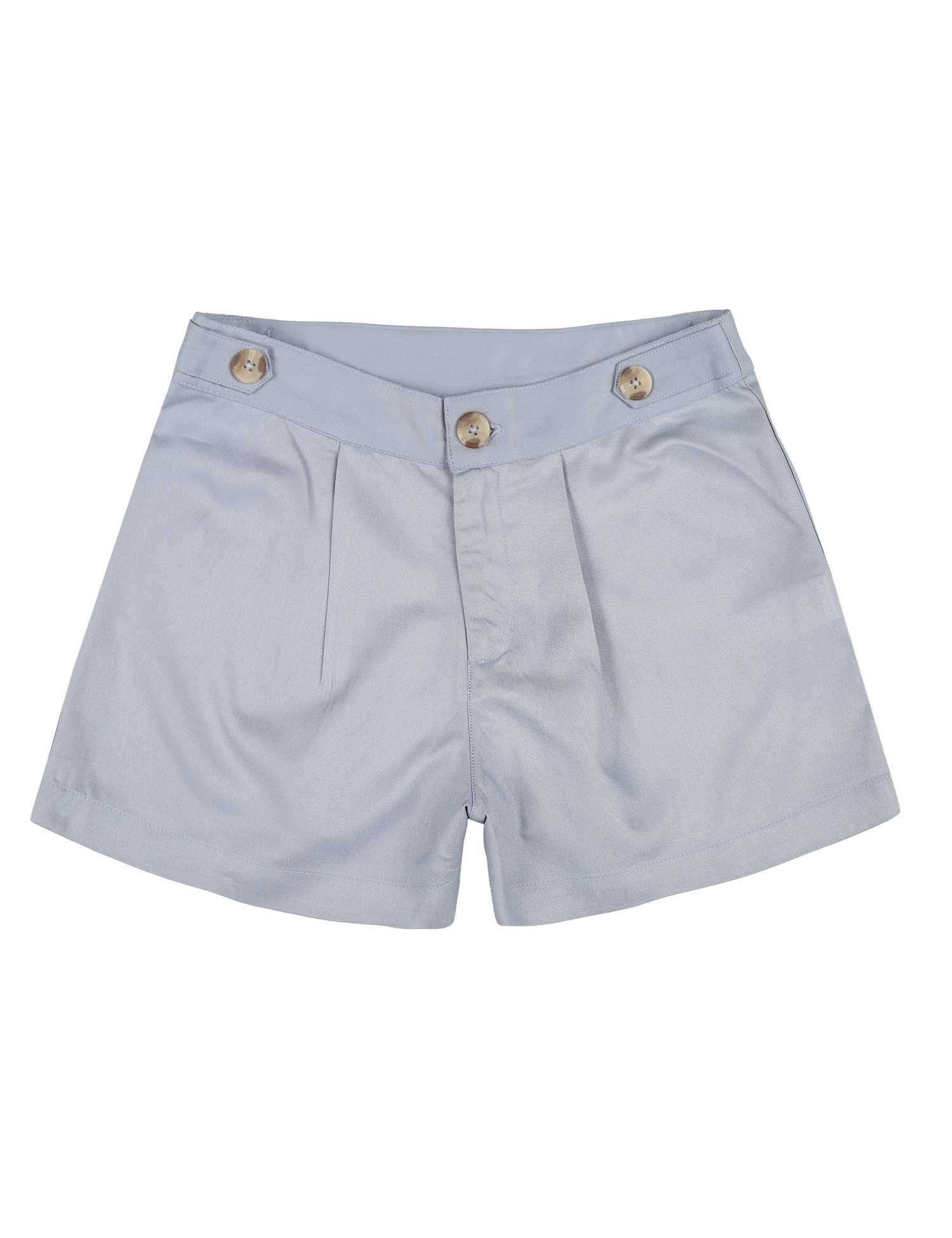 M&S INT Plain Button Short (3-16 yrs) Light Blue
