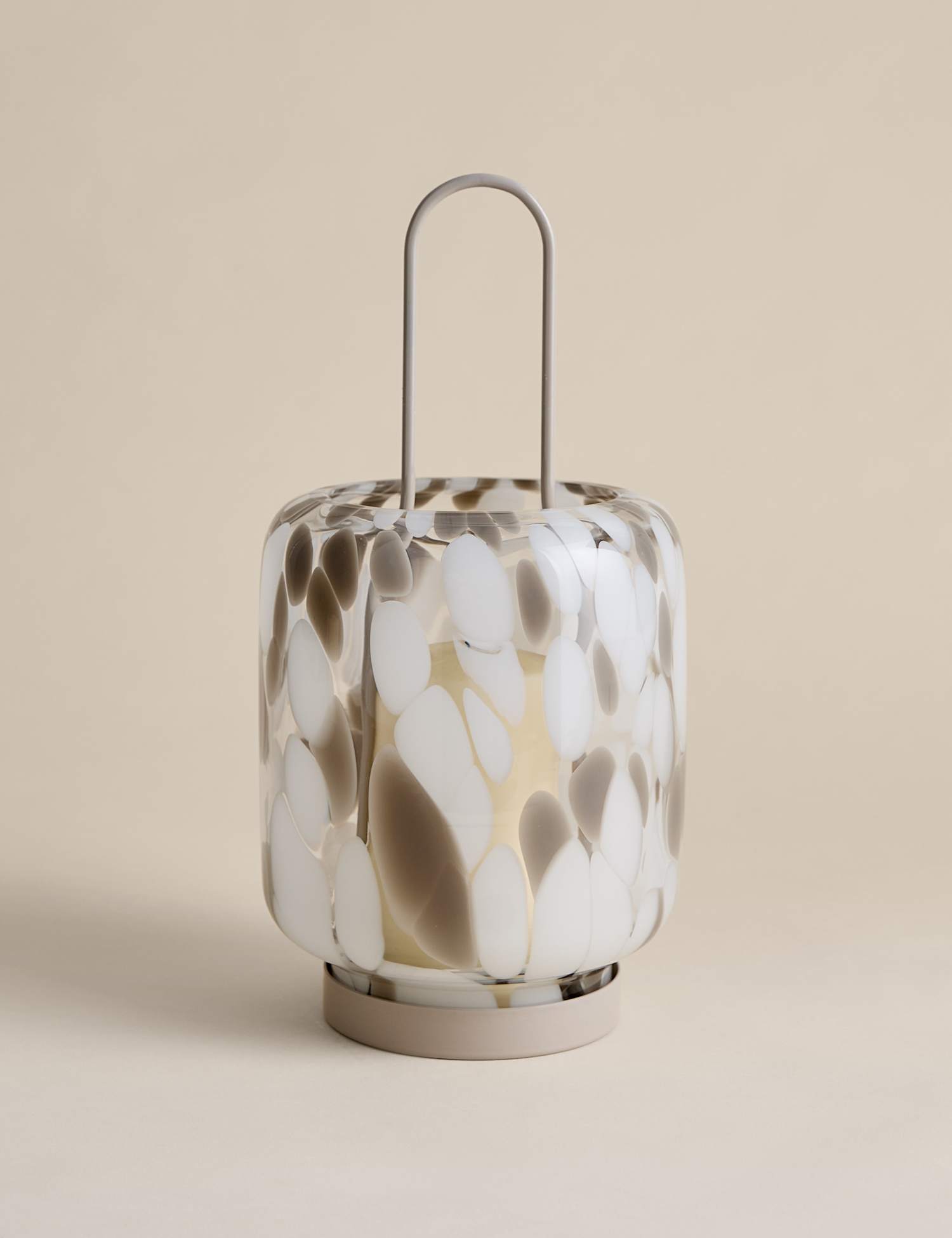 M&S Confetti Glass Lantern Multi