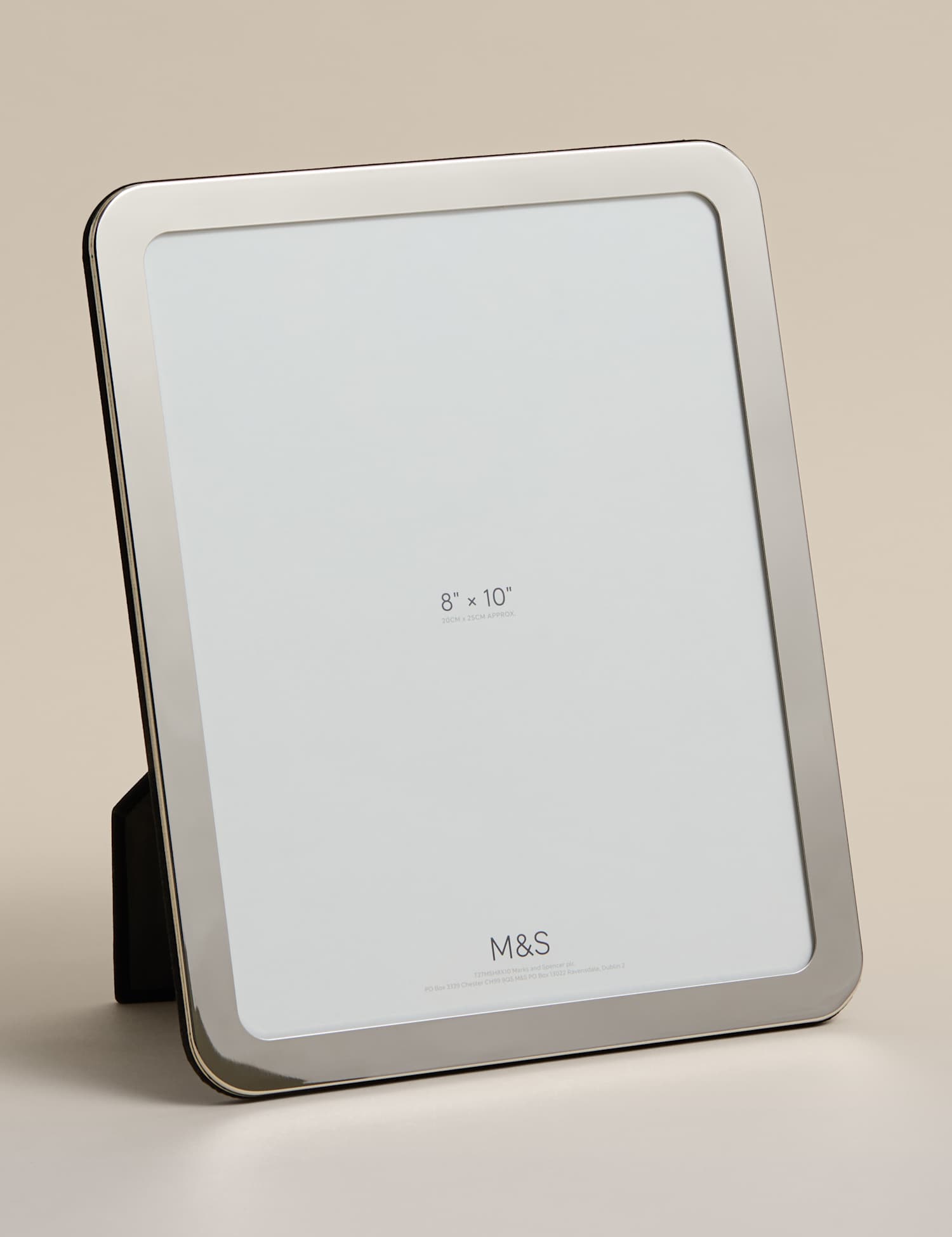 M&S Thick Rounded Photo Frame 8x10 inch Silver