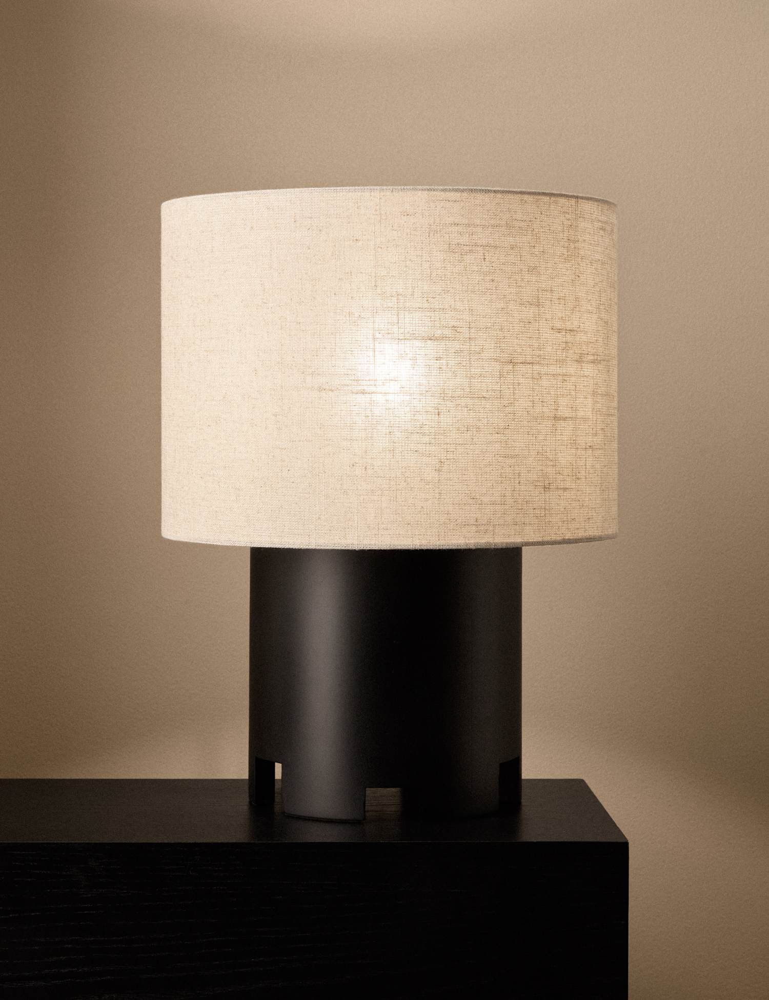 M&S X Kelly Hoppen Kelly Hoppen Castle Resin Lamp Black