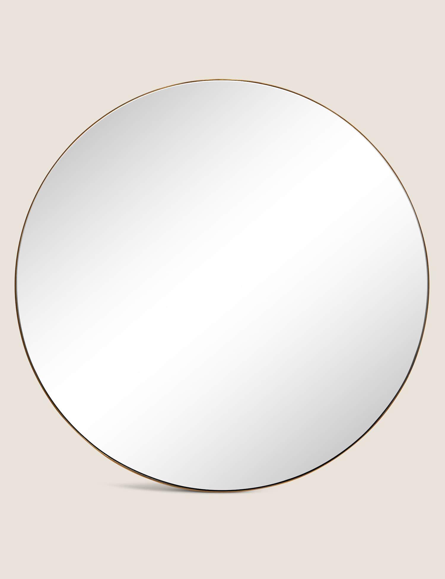 M&S Milan Large Round Mirror Gold