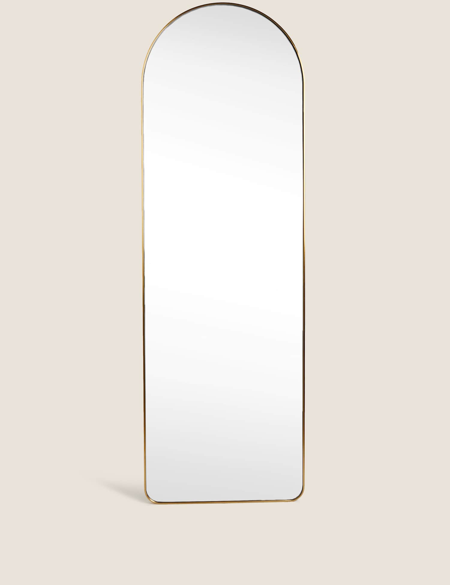 M&S Arch Full Length Mirror Antique Brass