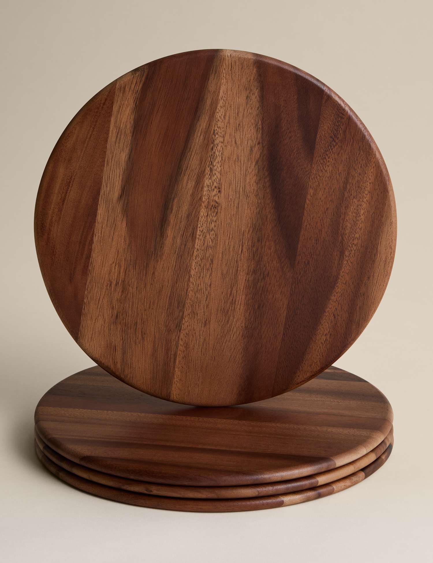 Image of M&S Set of 4 Wooden Round&hellip;