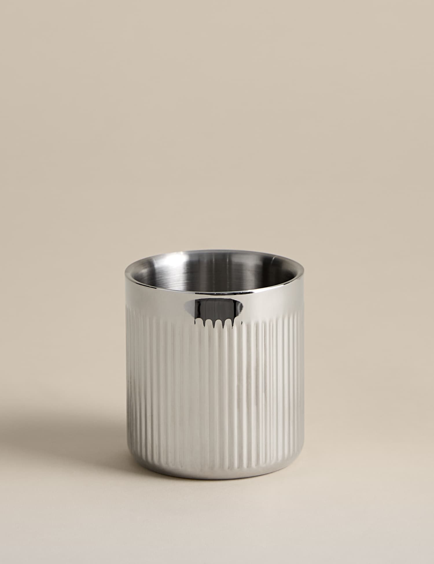 Image of M&S Stainless Steel Handleless Mug Silver