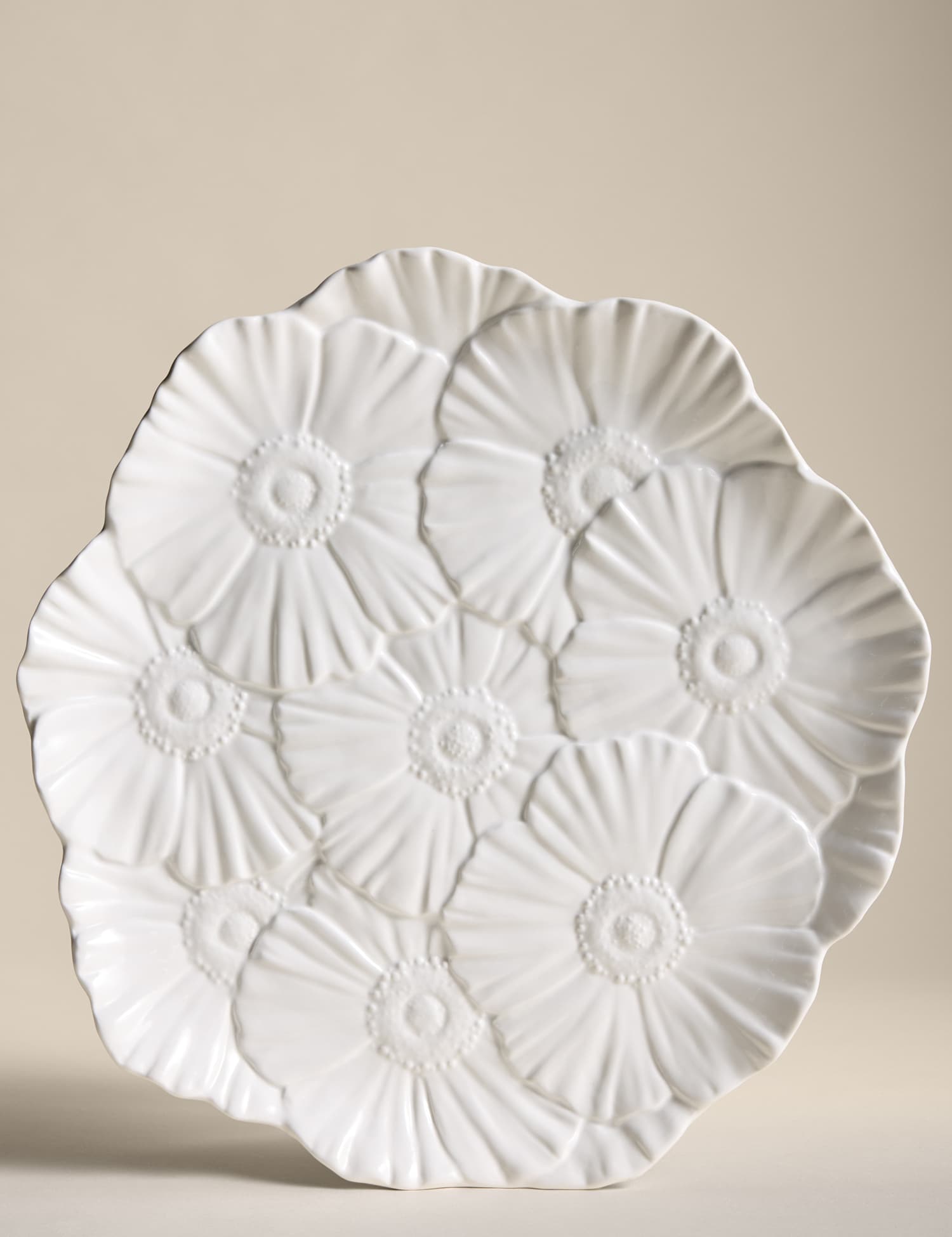 Image of M&S Floral Platter White