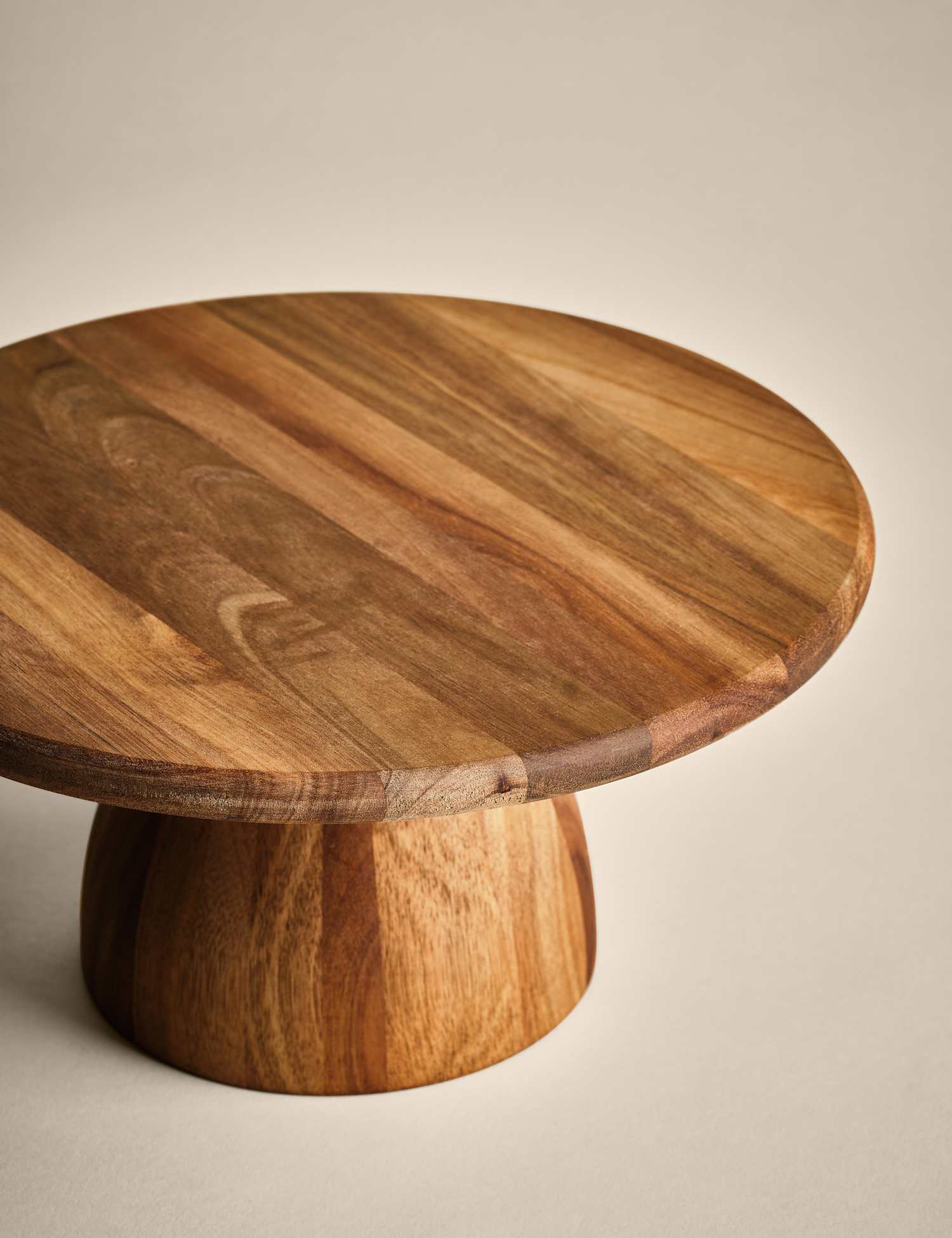 Image of M&S Wooden Cake Stand Natural