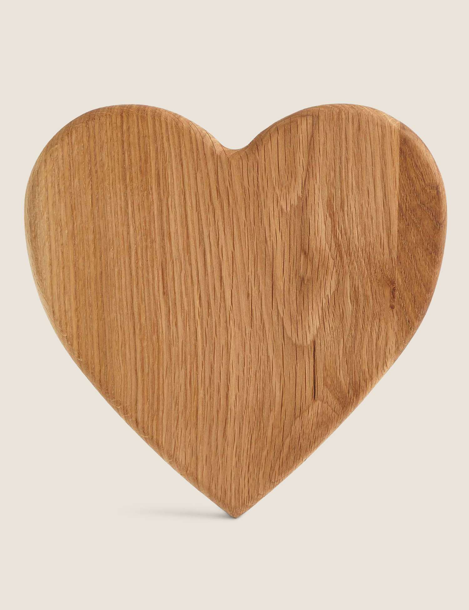 Image of M&S Heart Wooden Chopping Board Oak