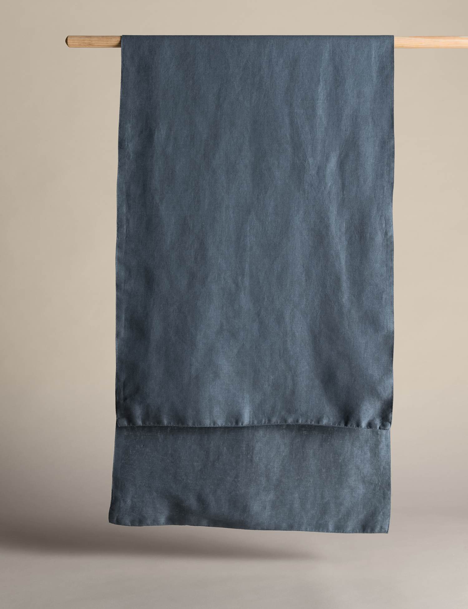 Image of M&S Pure Linen Table Runner Navy