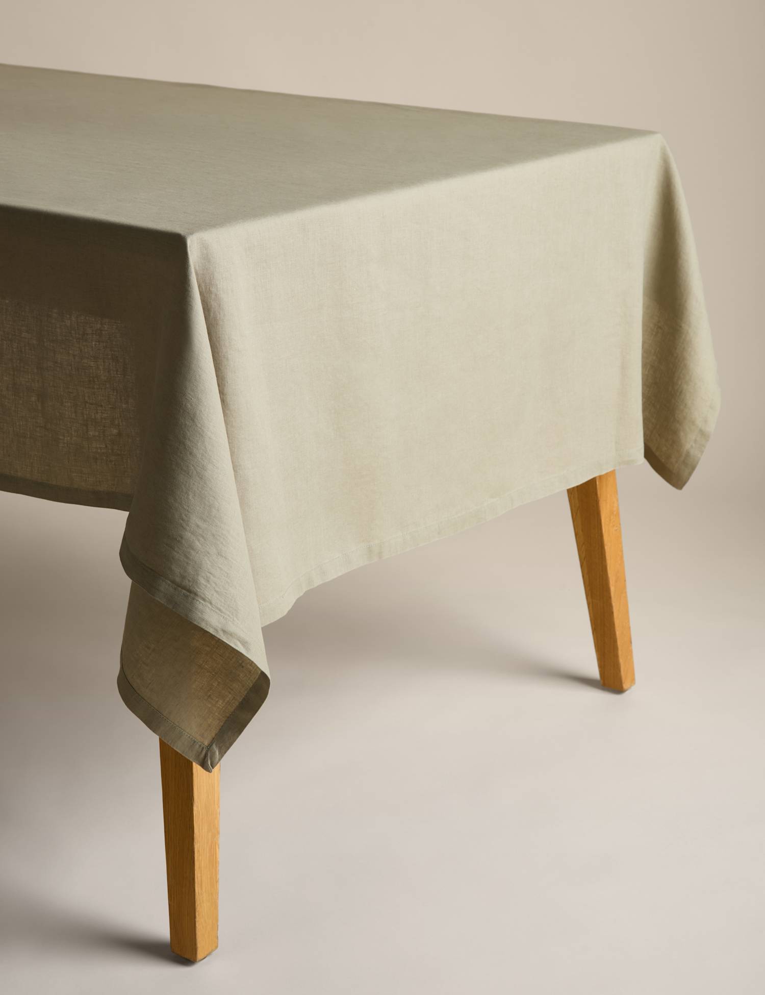 Image of M&S Pure Linen Tablecloth Khaki