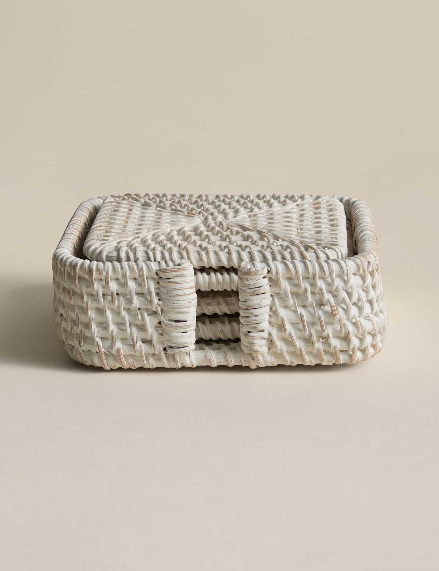 Image of M&S Set of 4 Rattan Washed&hellip;