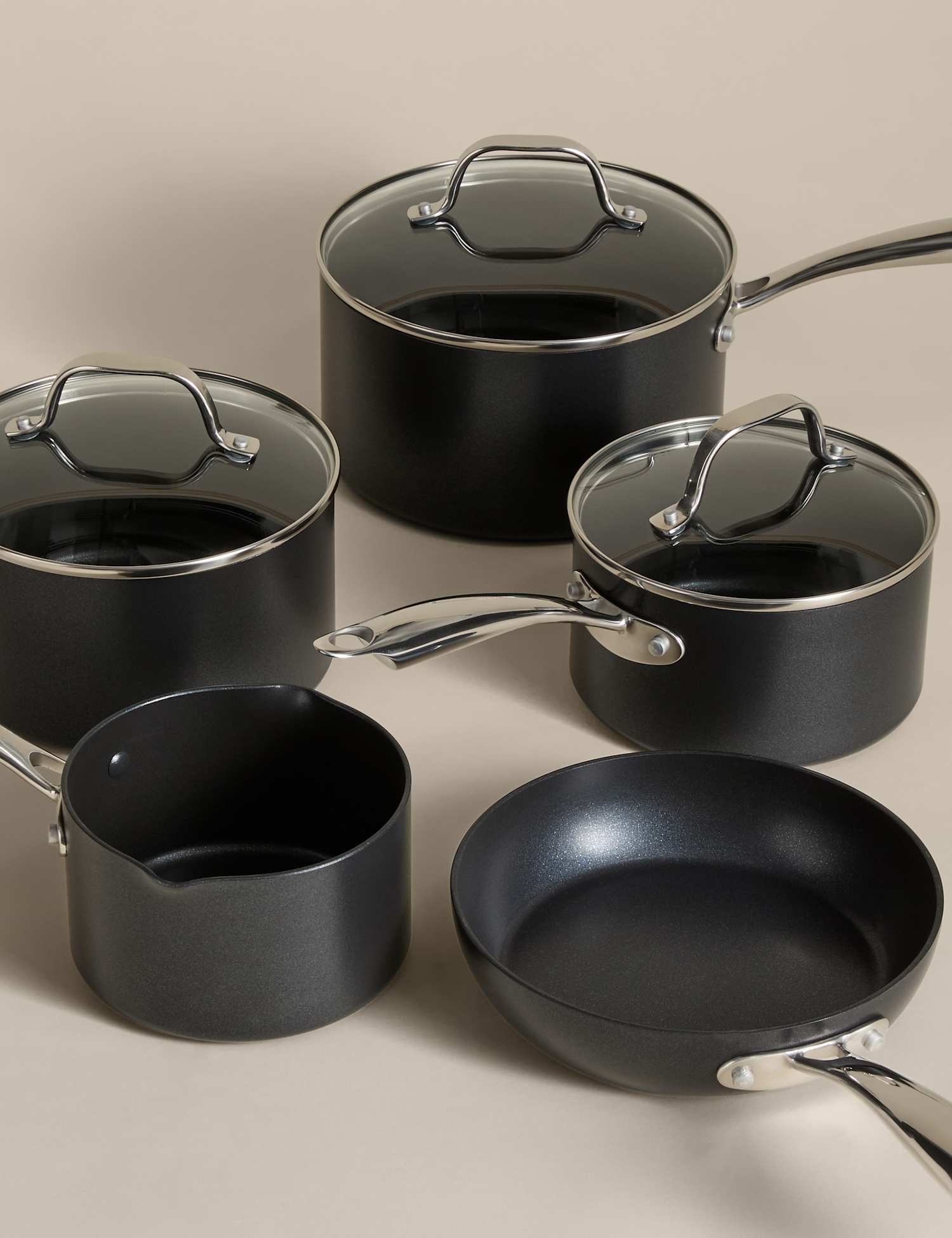 Image of M&S 5 Piece Non-Stick Pro Pan&hellip;