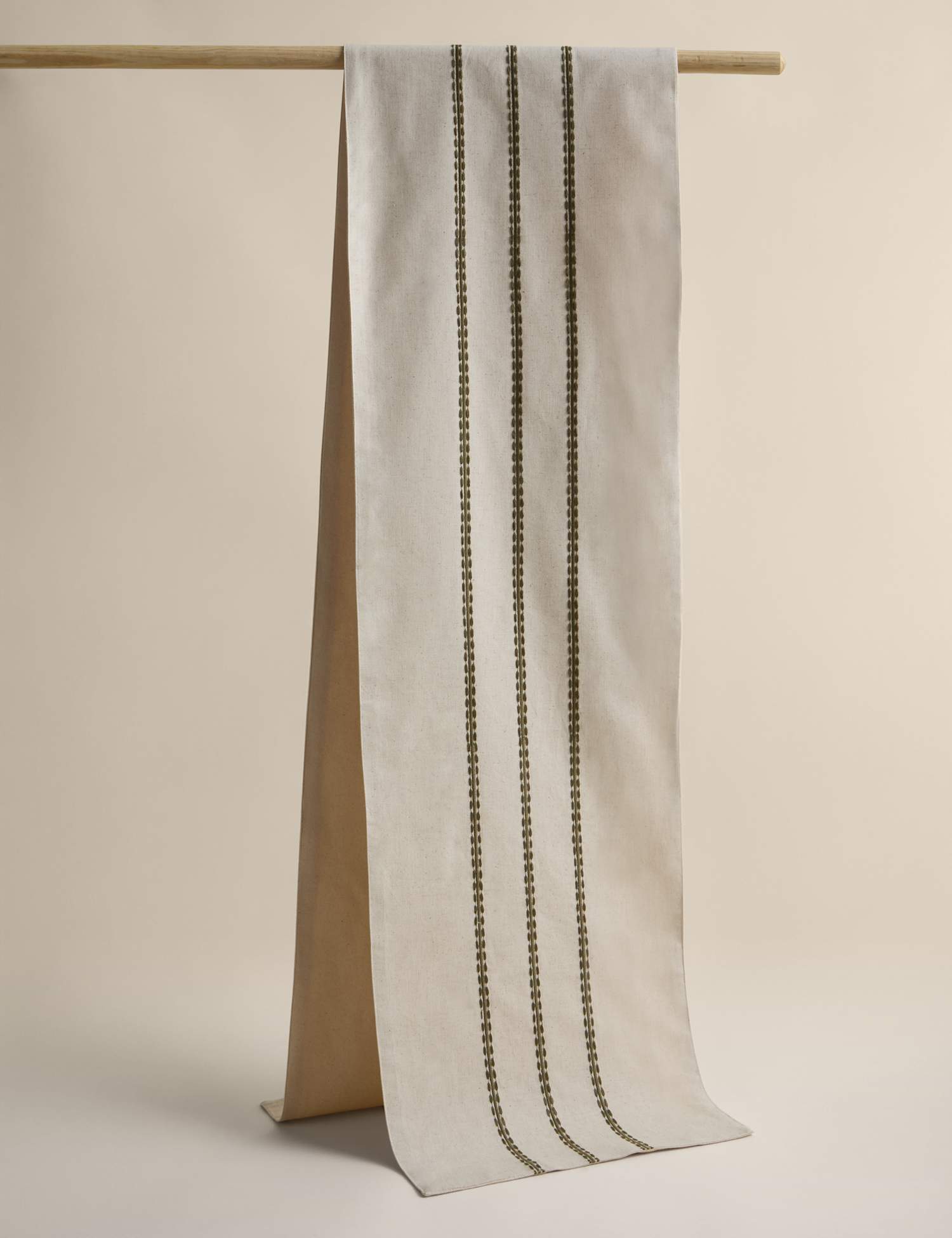 Image of M&S Cotton Rich Striped Table Runner&hellip;