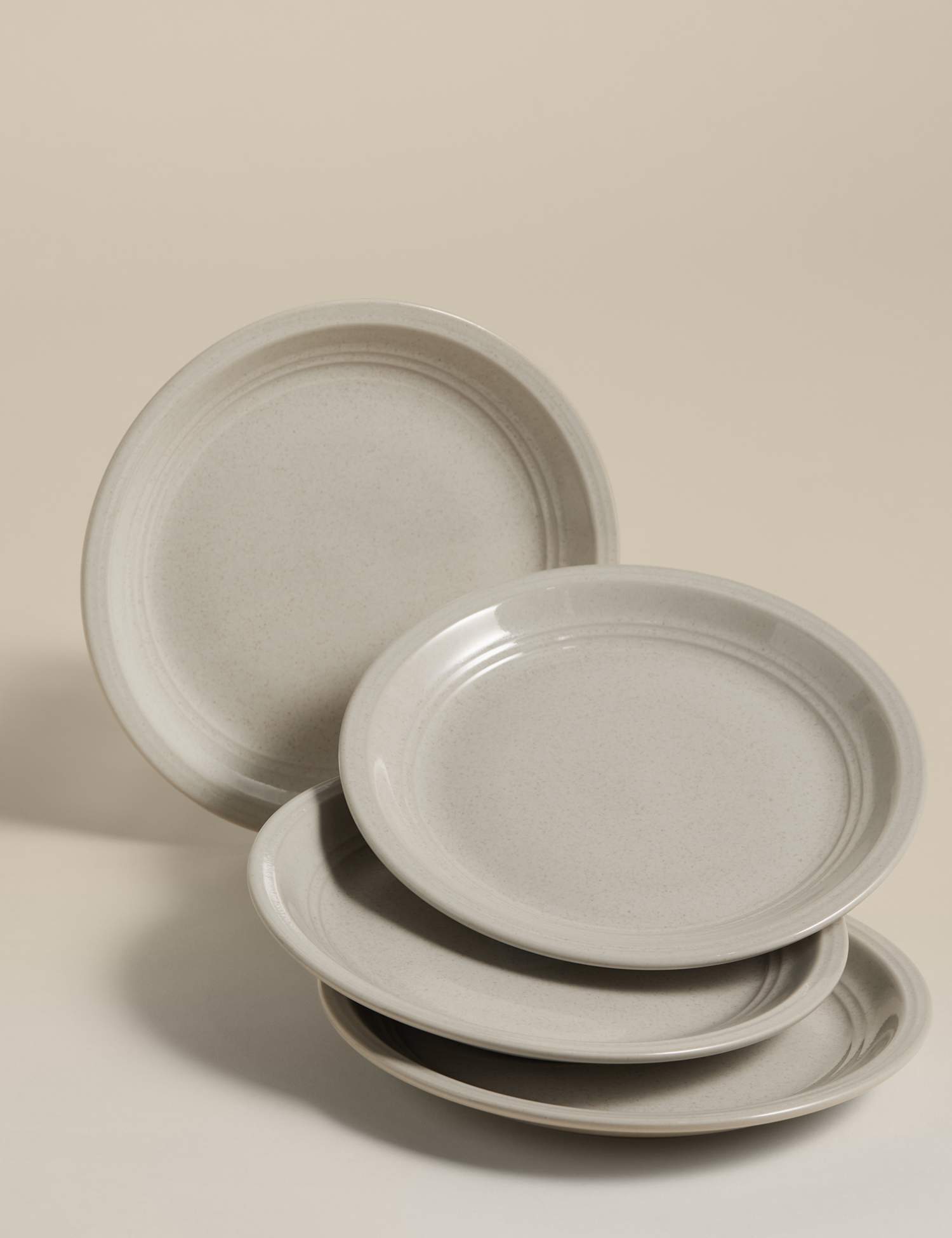 M&S Set of 4 Southwold Stoneware Side Plates Cream