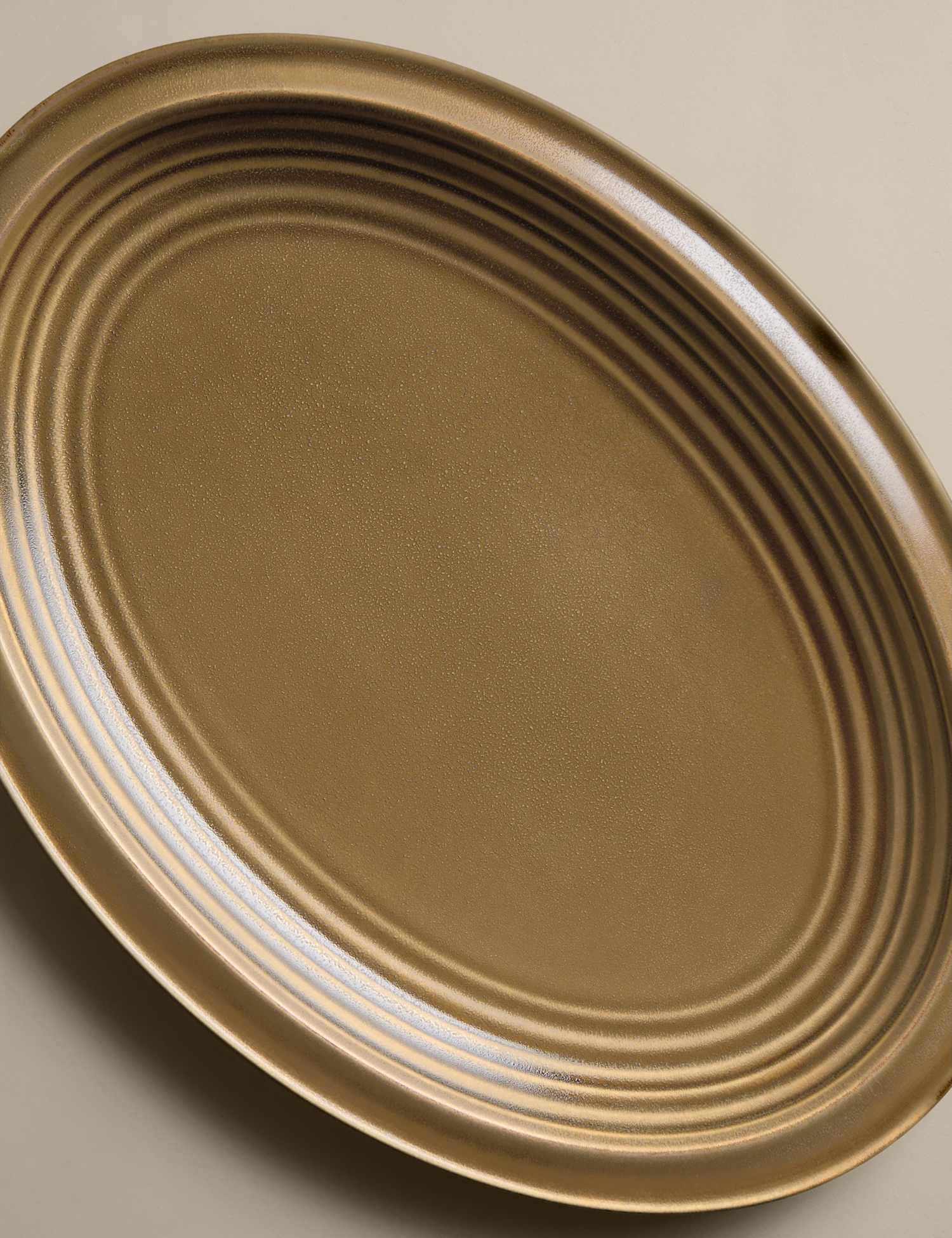 Image of M&S Large Ceramic Reactive Oval Serving&hellip;