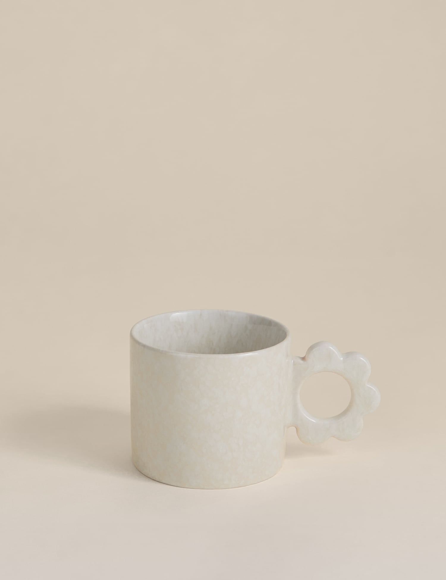 Image of M&S Flower Handle Mug Cream