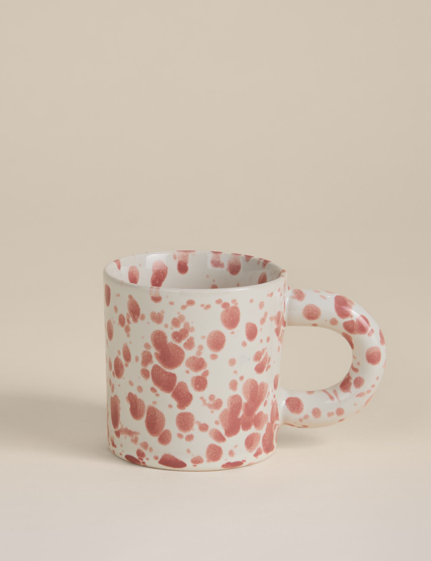 Image of M&S Splatter Mug Peach