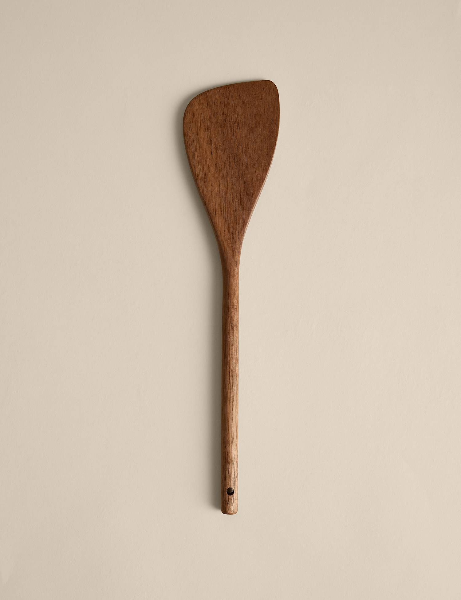 Image of M&S Acacia Wooden Angled Spatula Natural