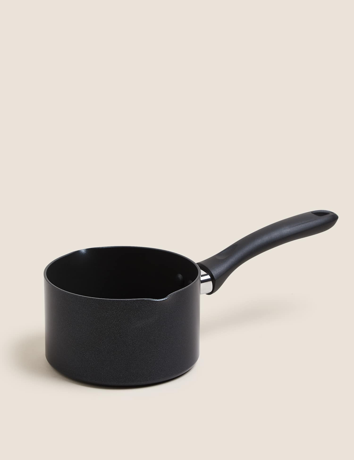 Image of M&S Black Aluminium 14cm Non-Stick Milk&hellip;