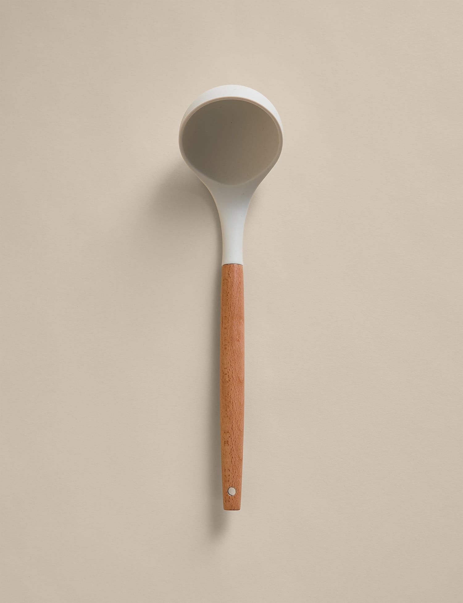 Image of M&S Silicone and Wood Ladle White&hellip;