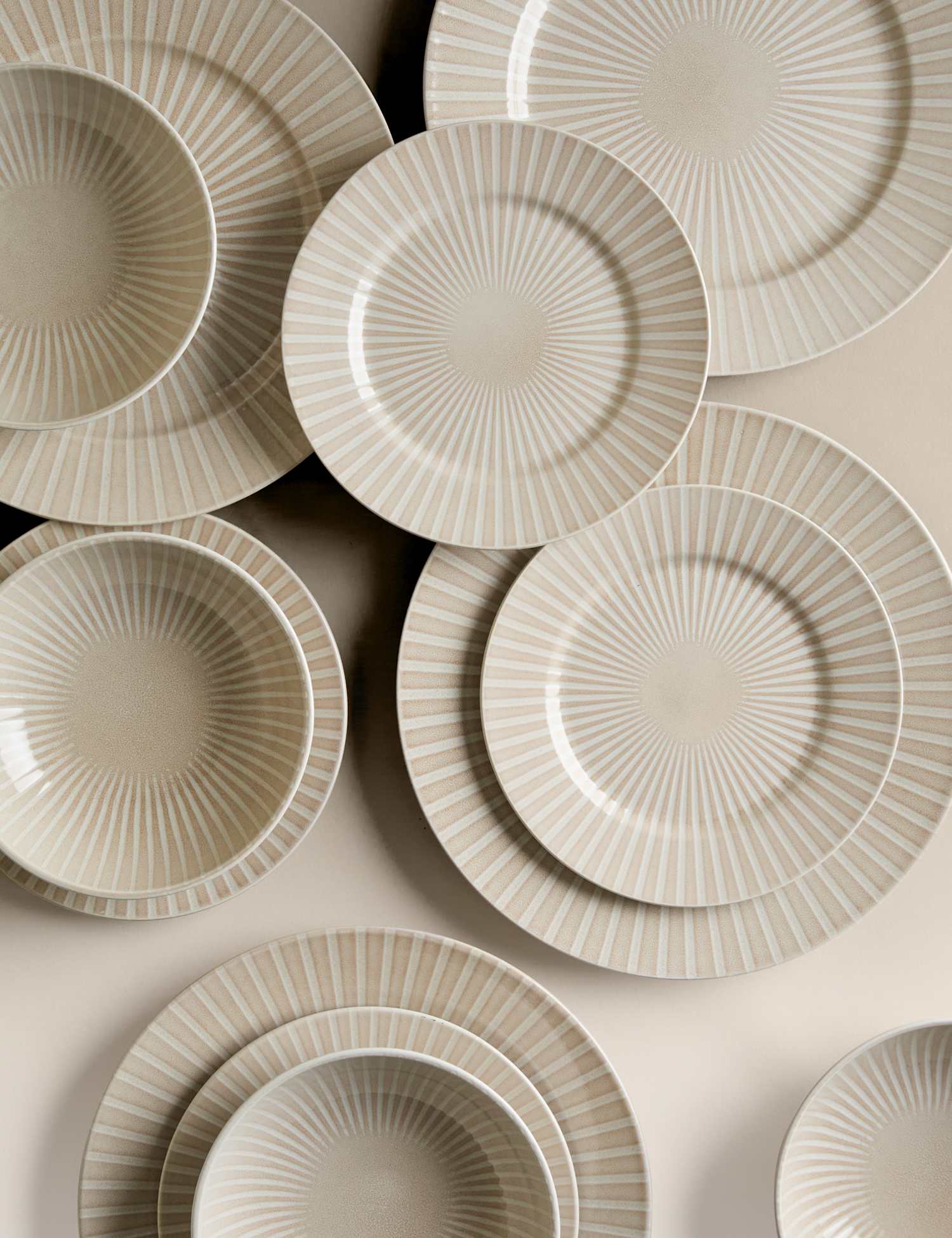 Image of M&S 12 Piece Reactive Stripe Dinner&hellip;
