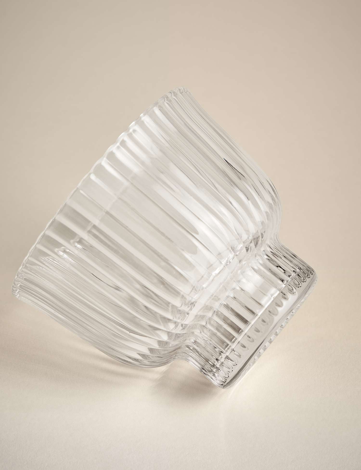 M&S Ribbed Glass Dessert Bowl