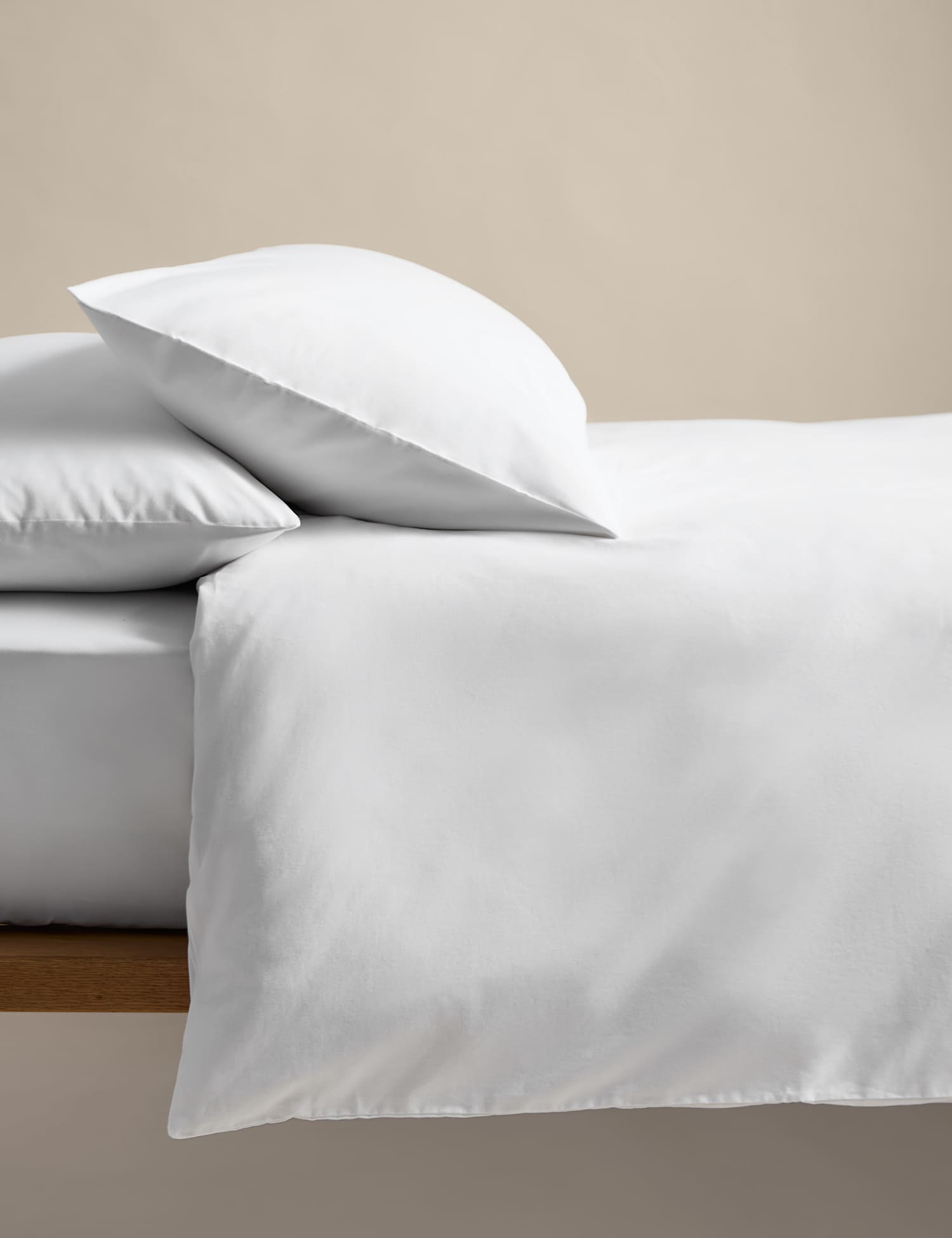 M&S Body Sensor™ Pure Cotton Bedding Set White