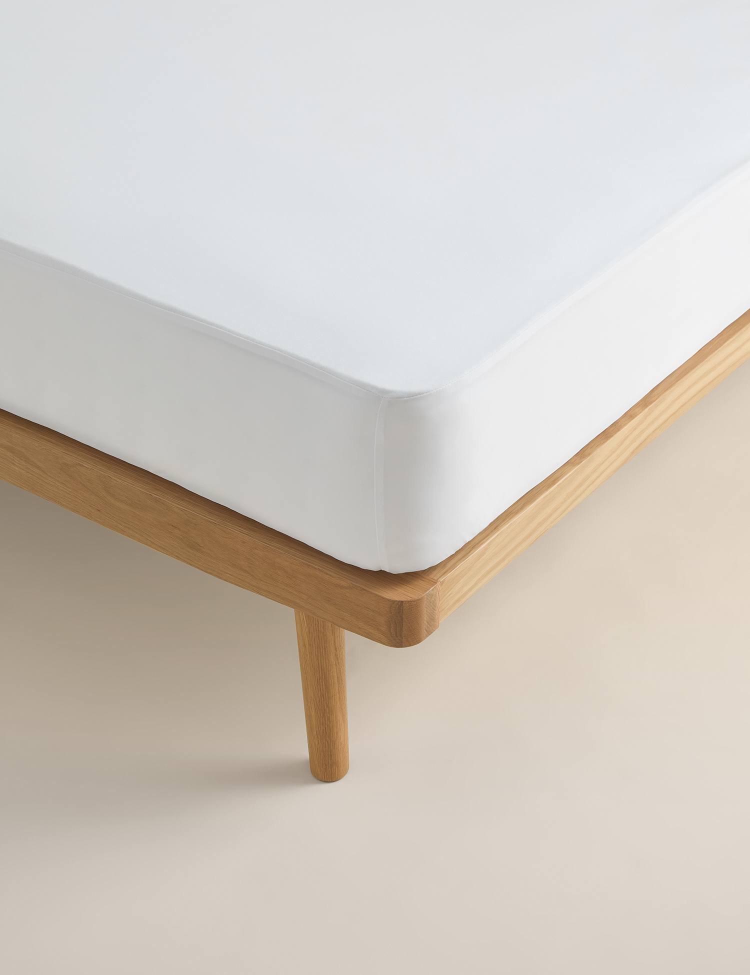 M&S Pure Cotton Waterproof Mattress Protector White