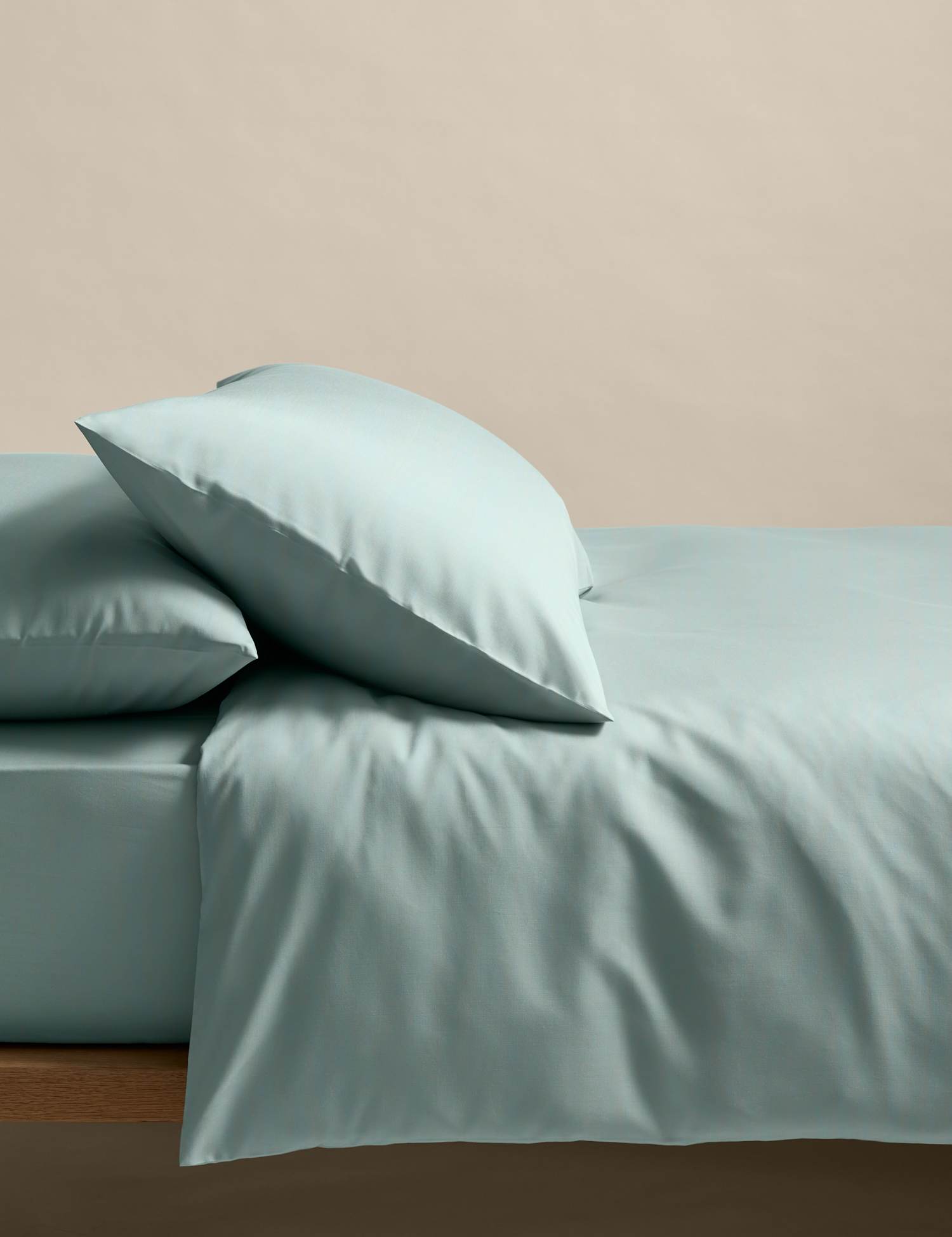 M&S Stay Cool Lyocell Rich Bedding Set Seafoam