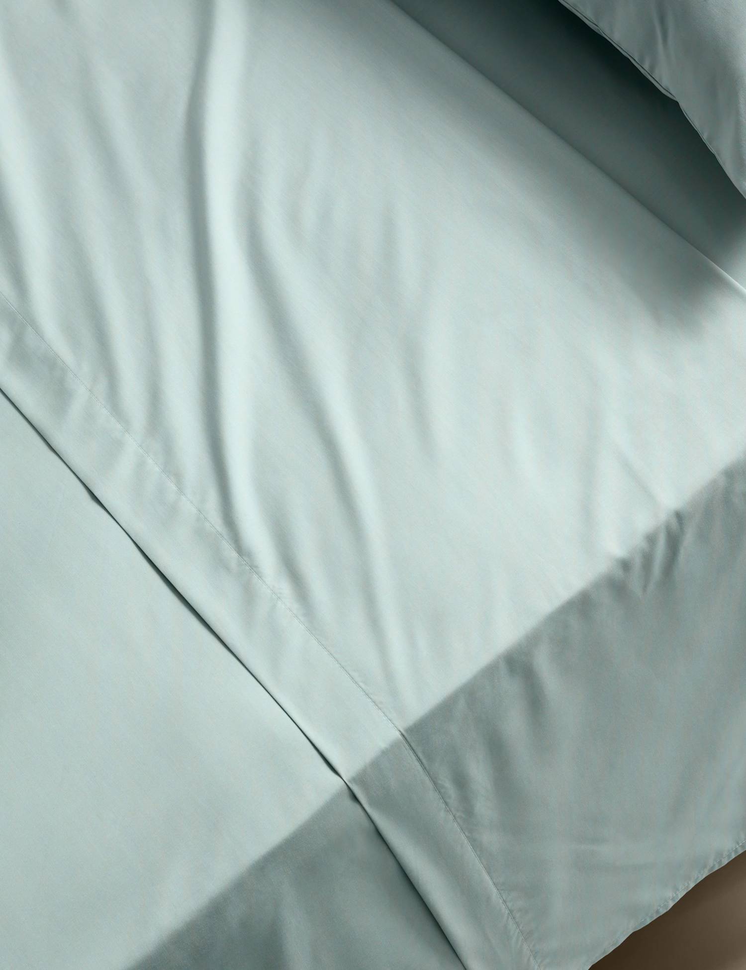 M&S Stay Cool Lyocell Rich Flat Sheet Seafoam