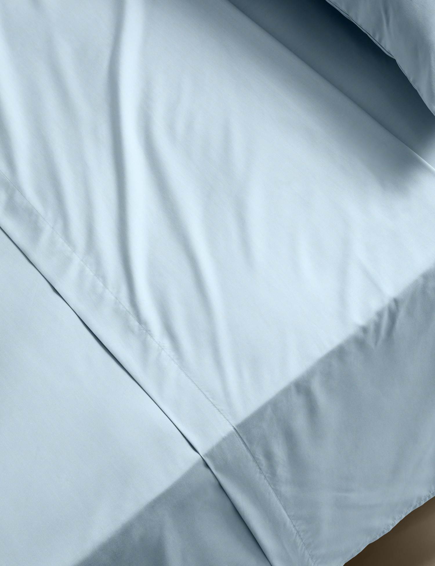 M&S Stay Cool Lyocell Rich Flat Sheet Dusty Blue