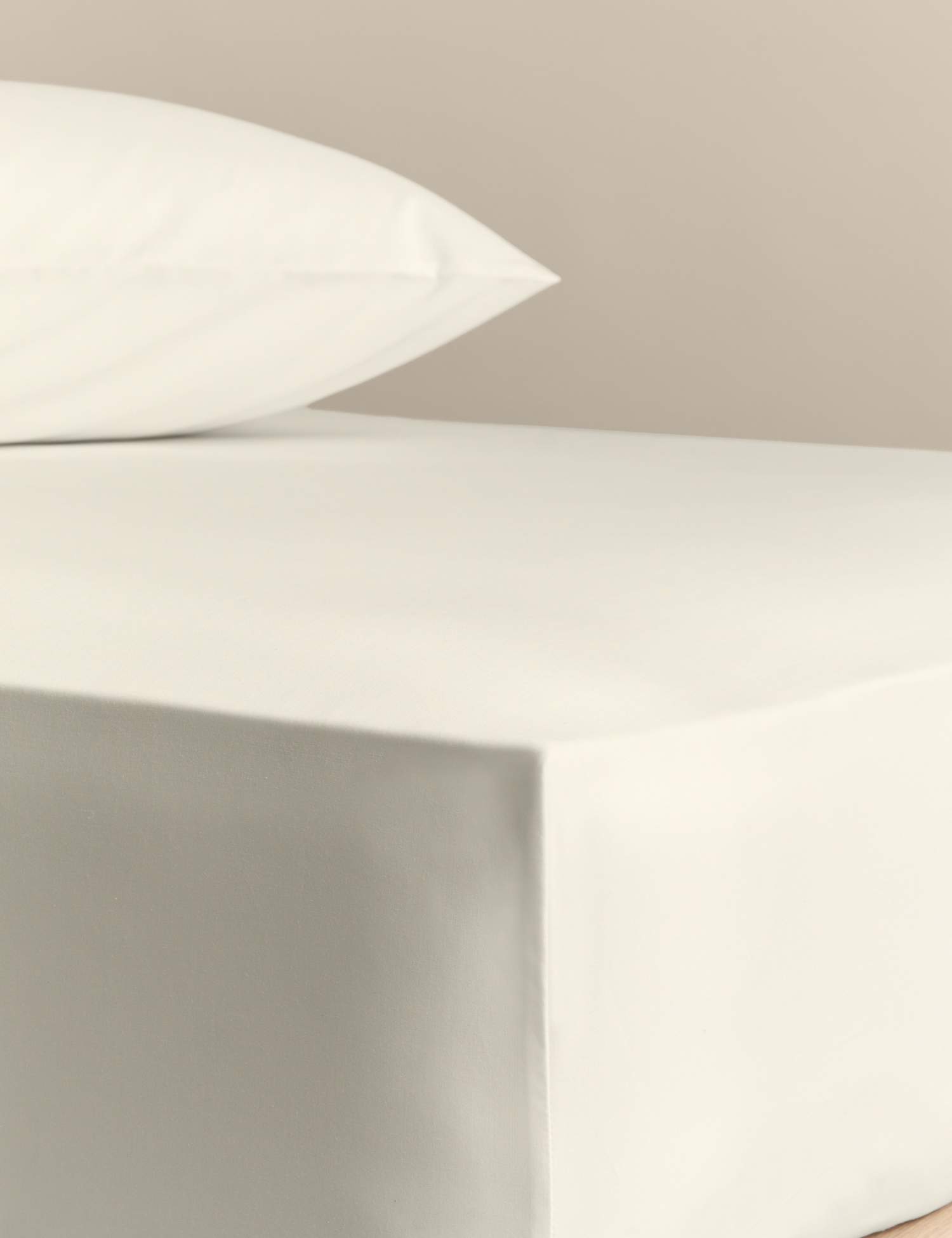 M&S Stay Cool Lyocell Rich Fitted Sheet Cream