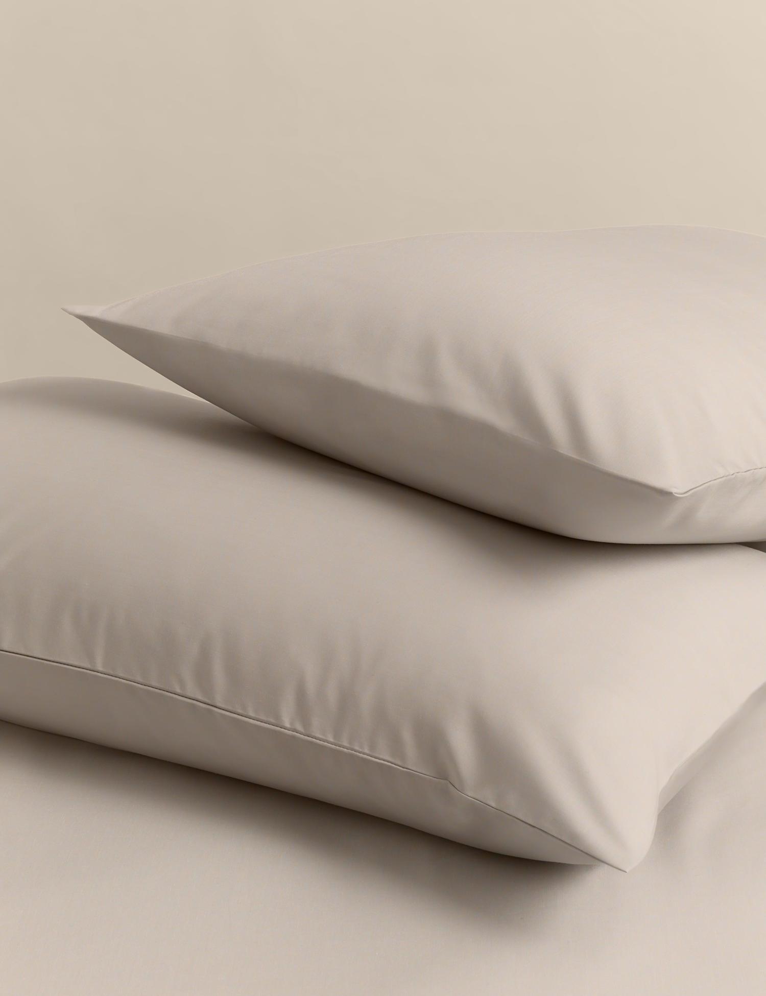 M&S 2 Pack Stay Cool Lyocell Rich Pillowcases Putty